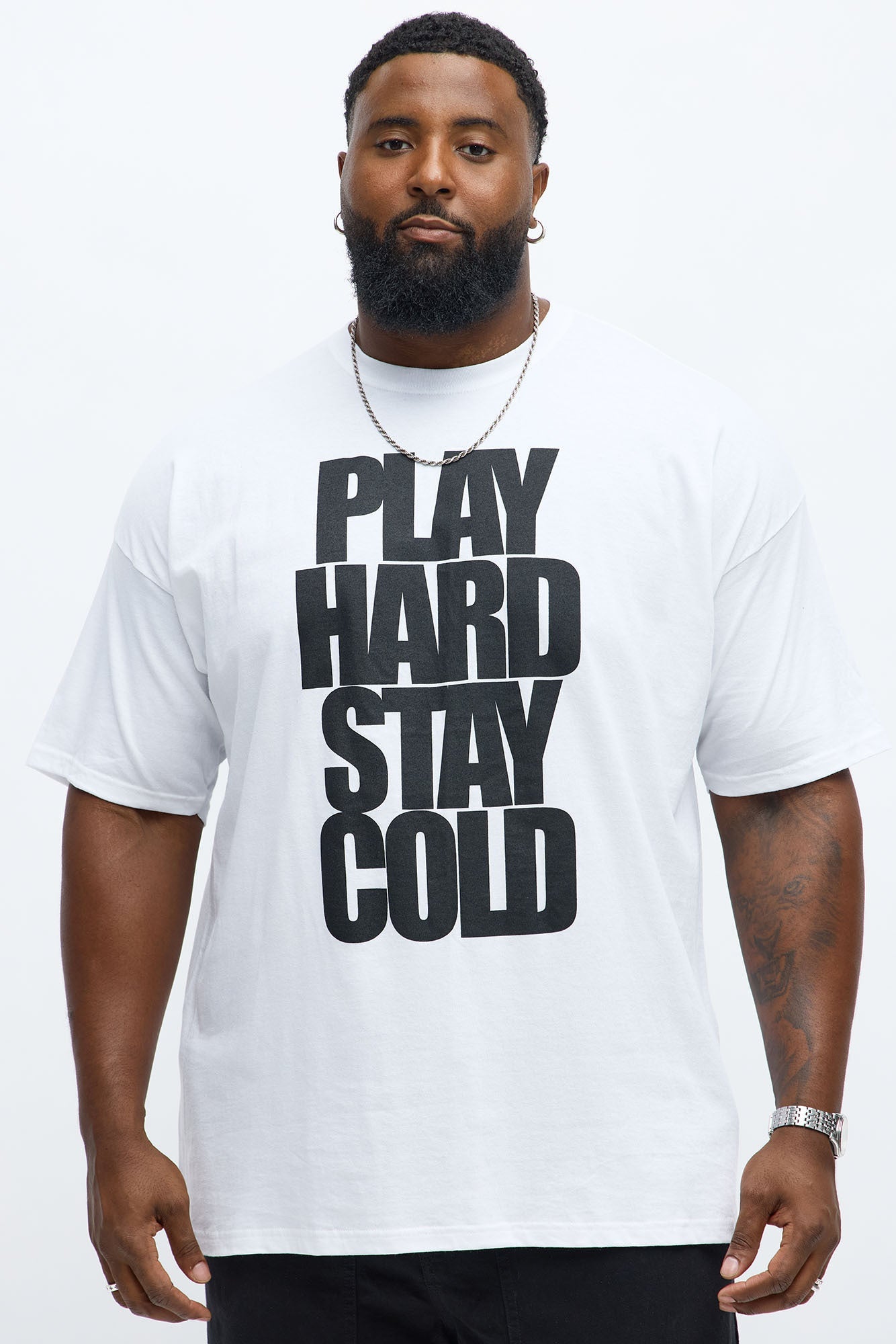 Play Hard Stay Cold Short Sleeve Tee - White