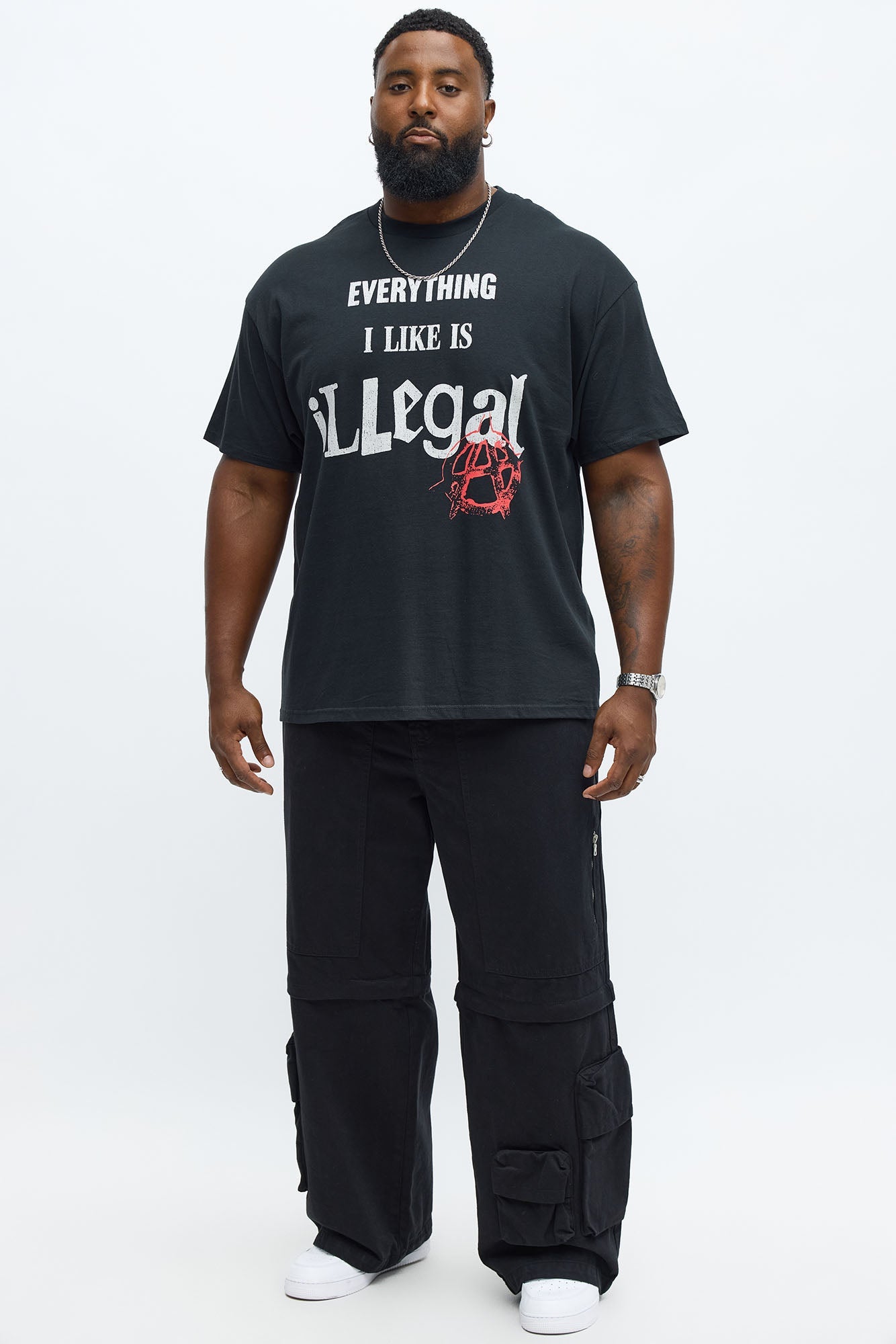 Illegal Lifestyle Short Sleeve Tee - Charcoal