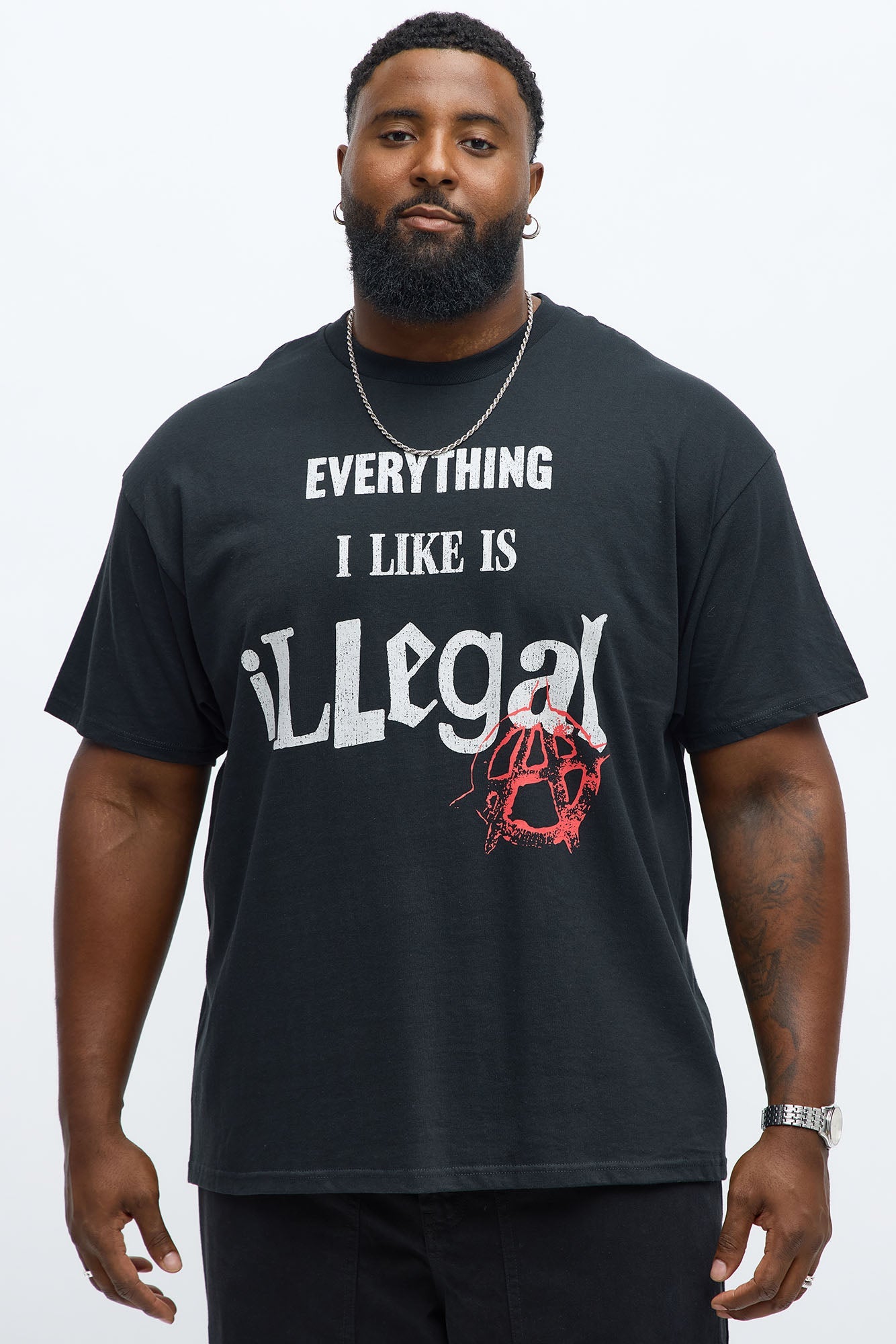 Illegal Lifestyle Short Sleeve Tee - Charcoal
