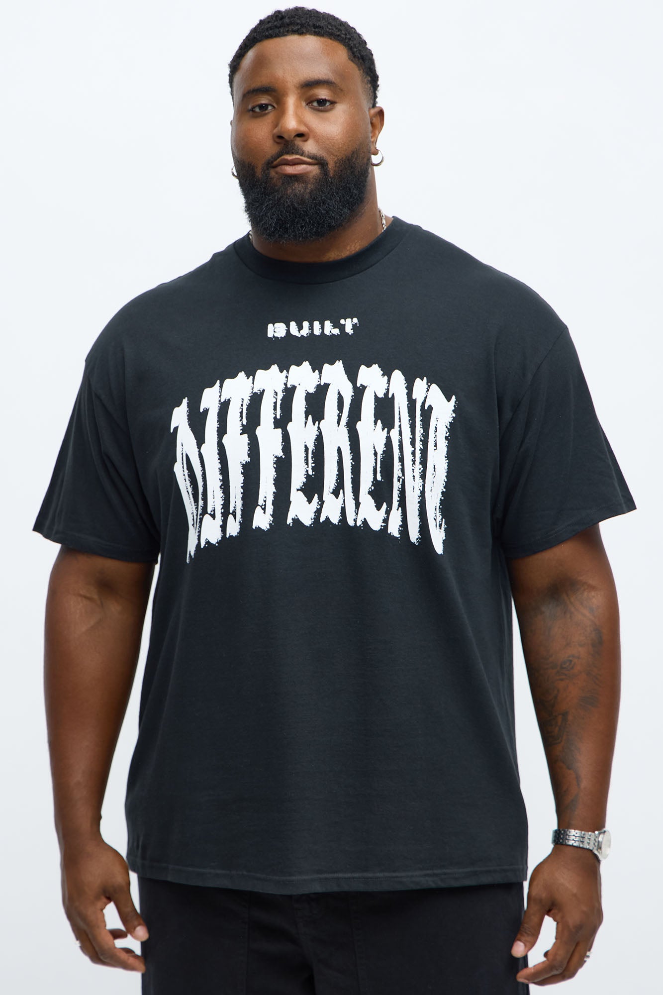 We Built Different Short Sleeve Tee - Black