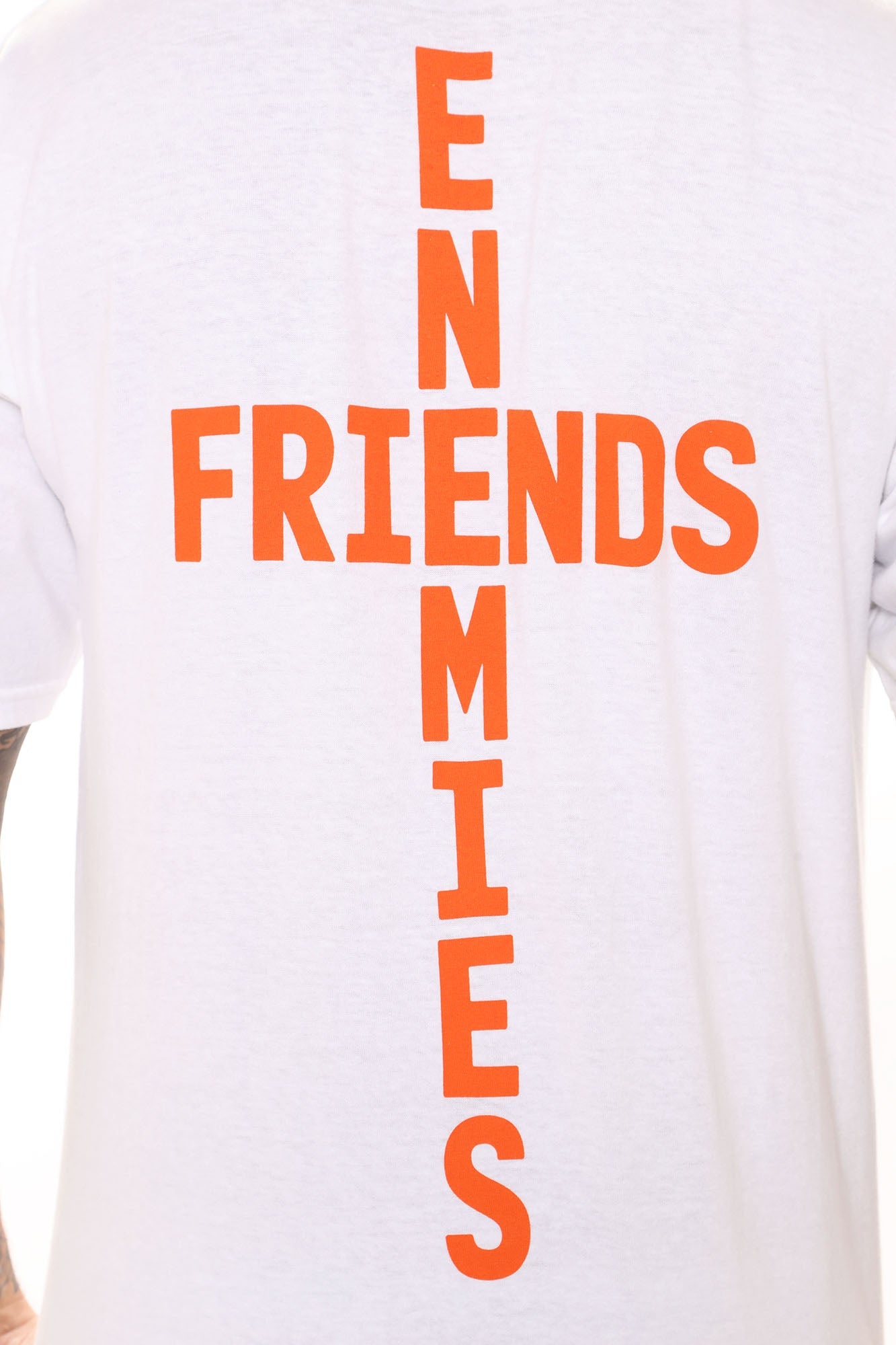 Fake Friends Short Sleeve Tee - White/combo