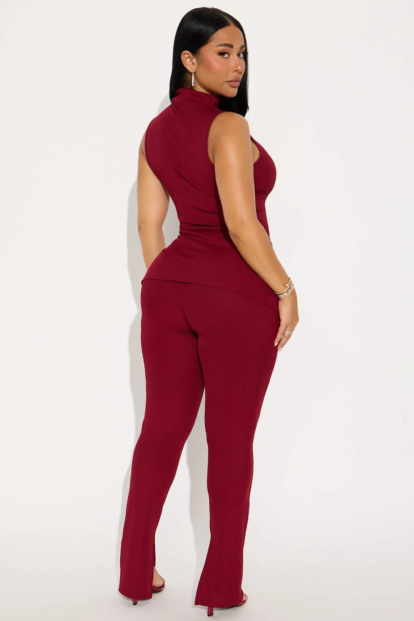 Lilly Pant Set - Burgundy 