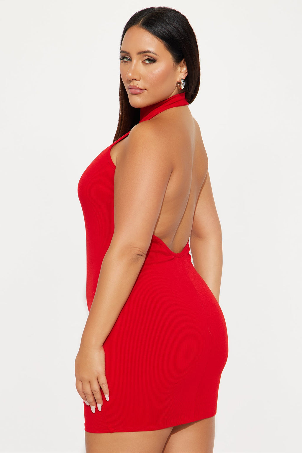 Cassandra Snatched Mini Dress - Red