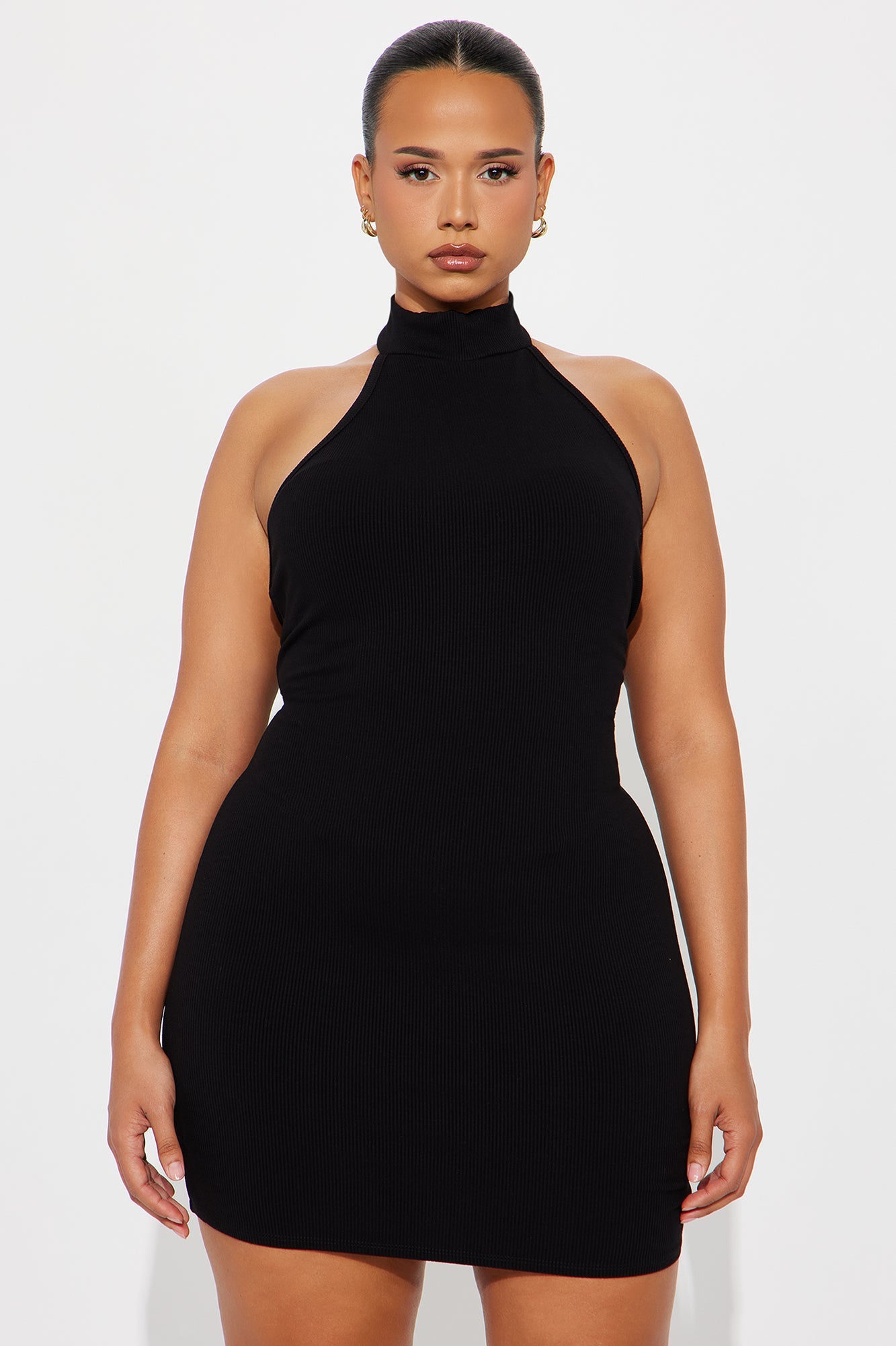Cassandra Snatched Mini Dress - Black