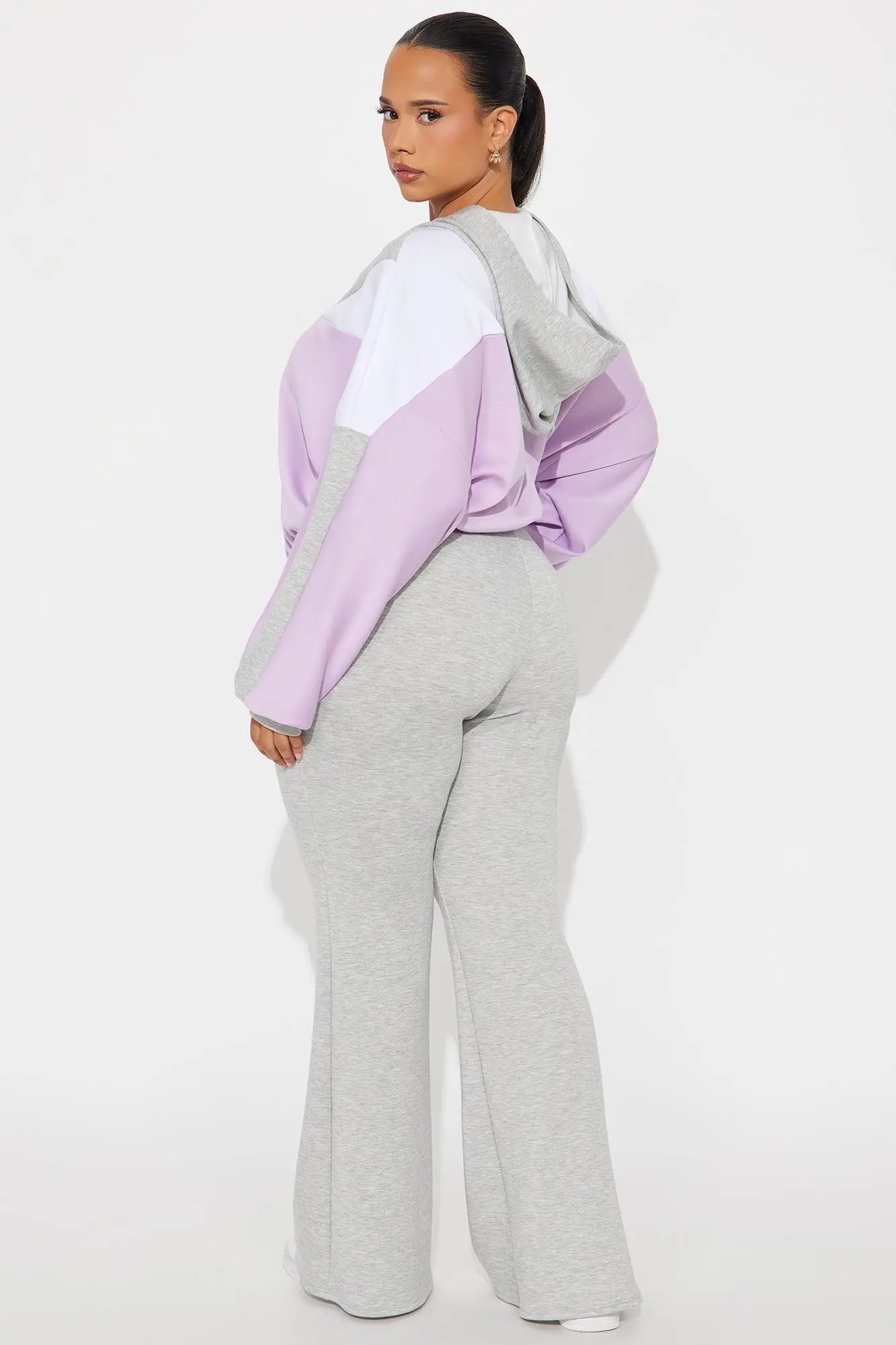 Endless Joy Quarter Zip Pant Set - Lavender 
