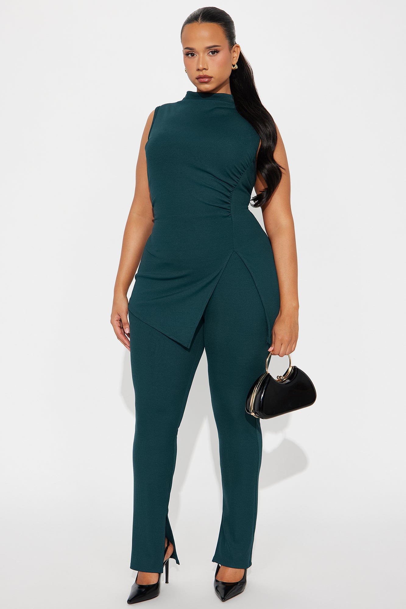 Lilly Pant Set - Hunter Green