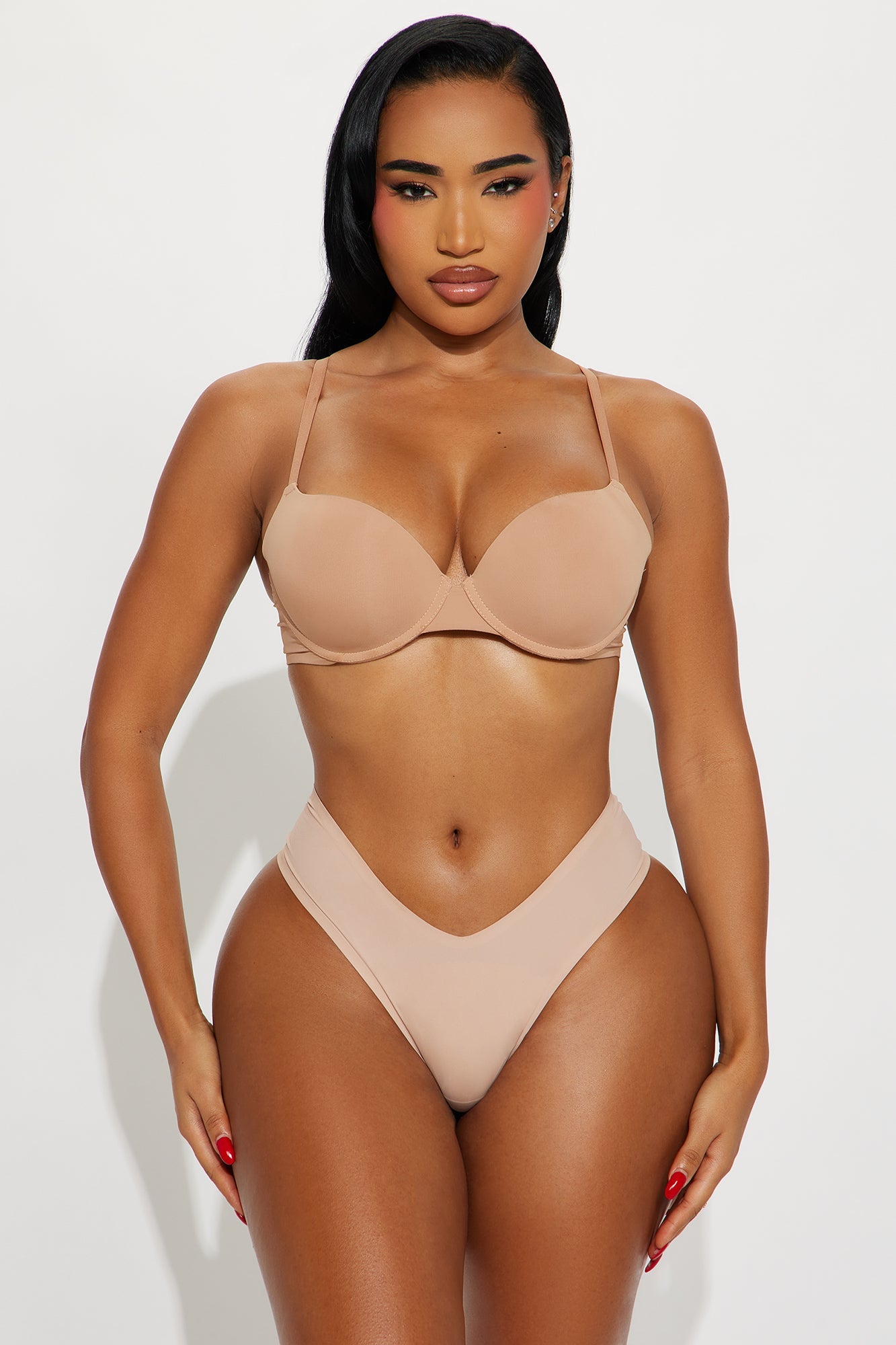 Nova Push Up Demi Bra - Nude