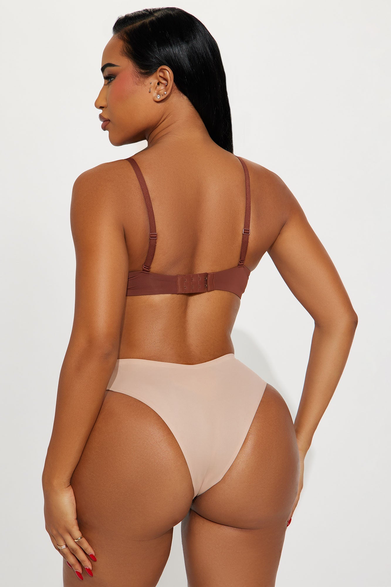 Nova Push Up Demi Bra - Chocolate