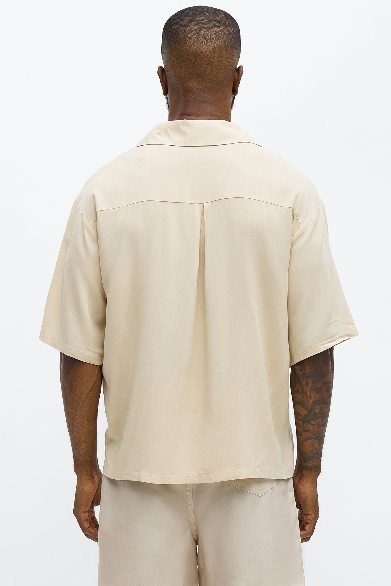 Munch The Scream Button Up Shirt - Tan