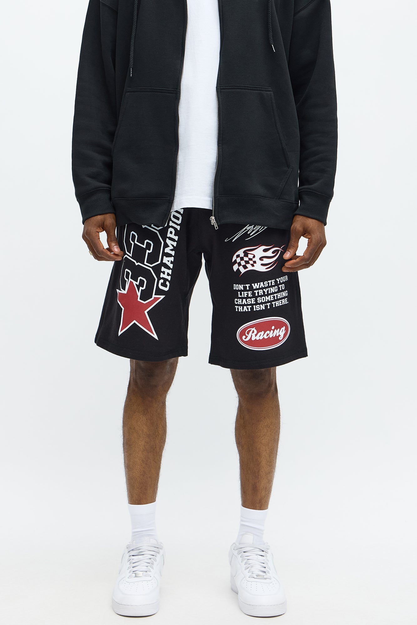 333 Racing Sweatshorts - Black