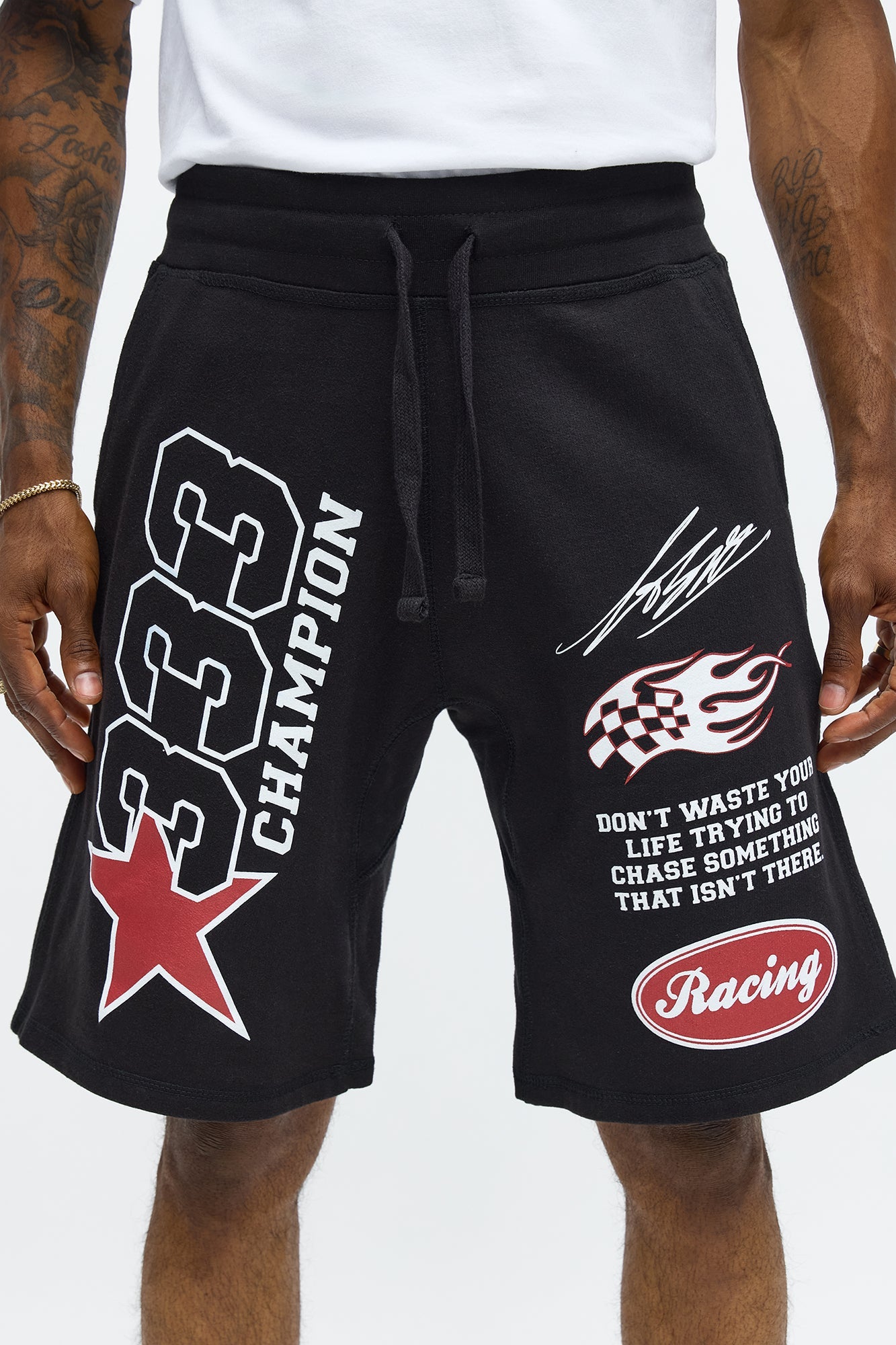 333 Racing Sweatshorts - Black