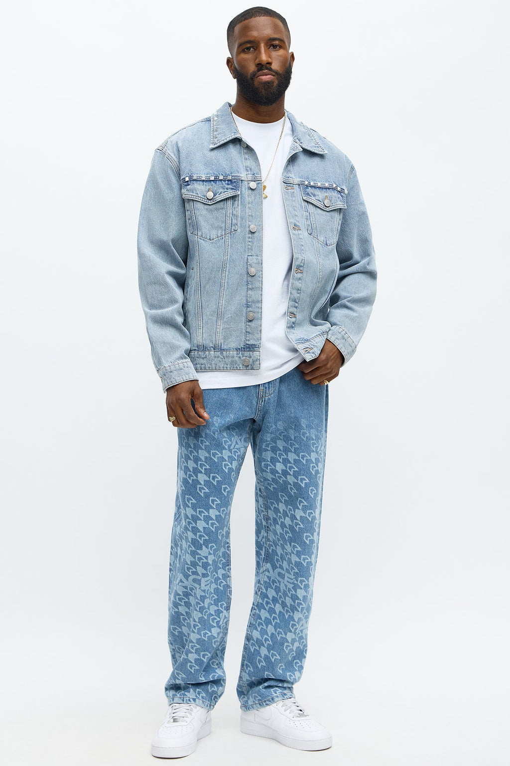 Relaxed Straight Booster Jeans - Medium Blue Wash