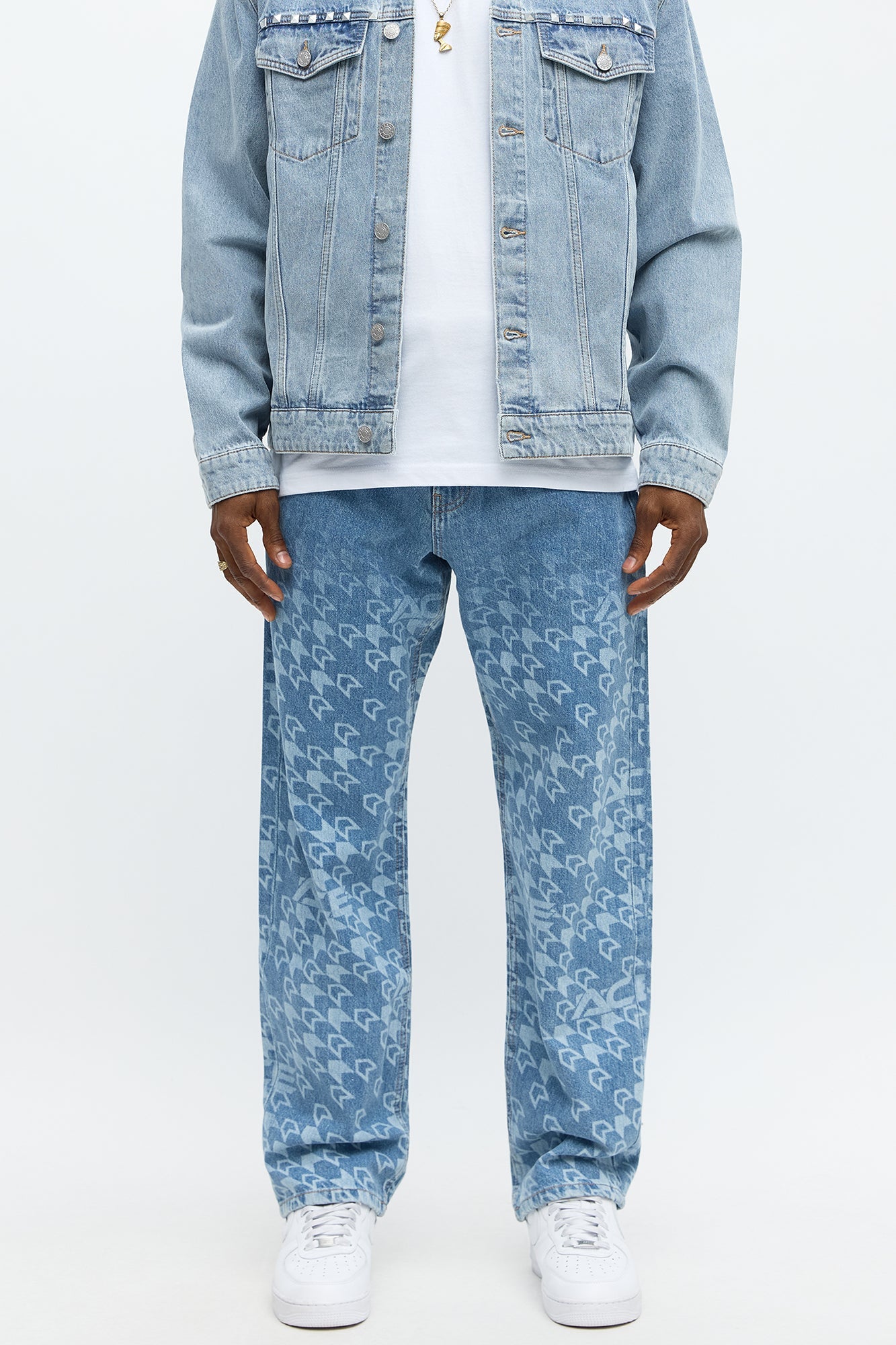 Relaxed Straight Booster Jeans - Medium Blue Wash