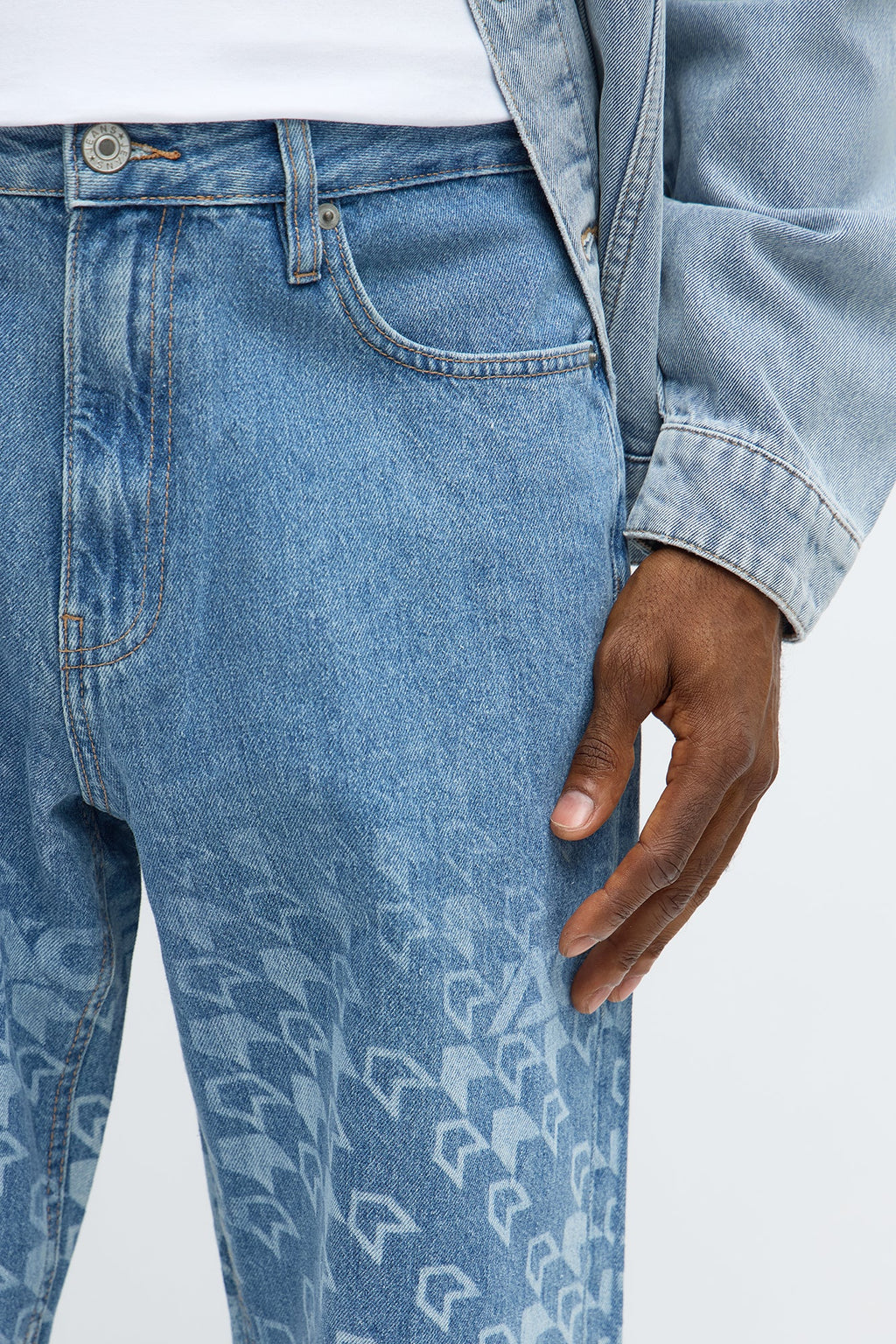 Relaxed Straight Booster Jeans - Medium Blue Wash