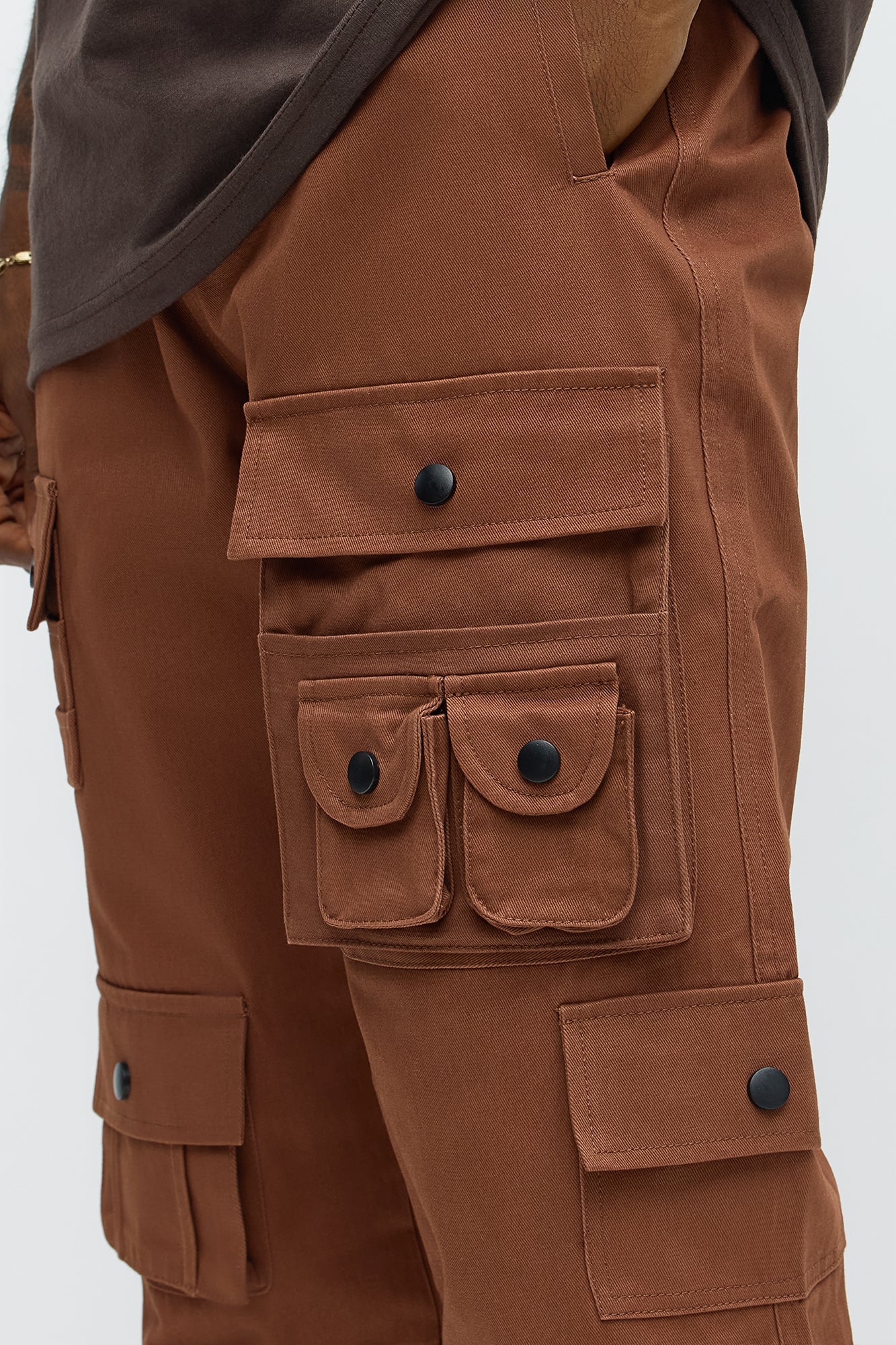 Slim Count On It Cargo Utility Pants - Brown