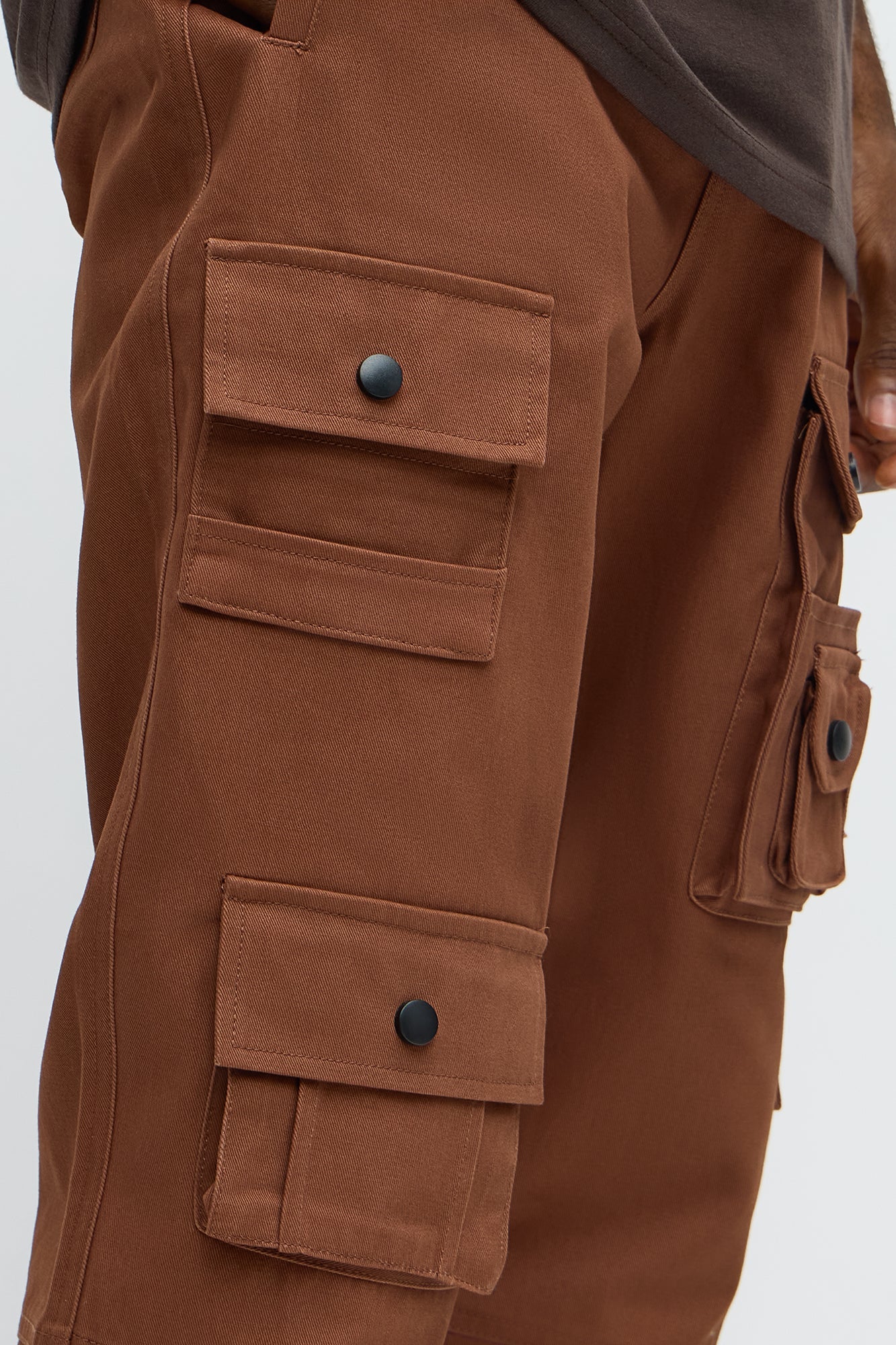 Slim Count On It Cargo Utility Pants - Brown