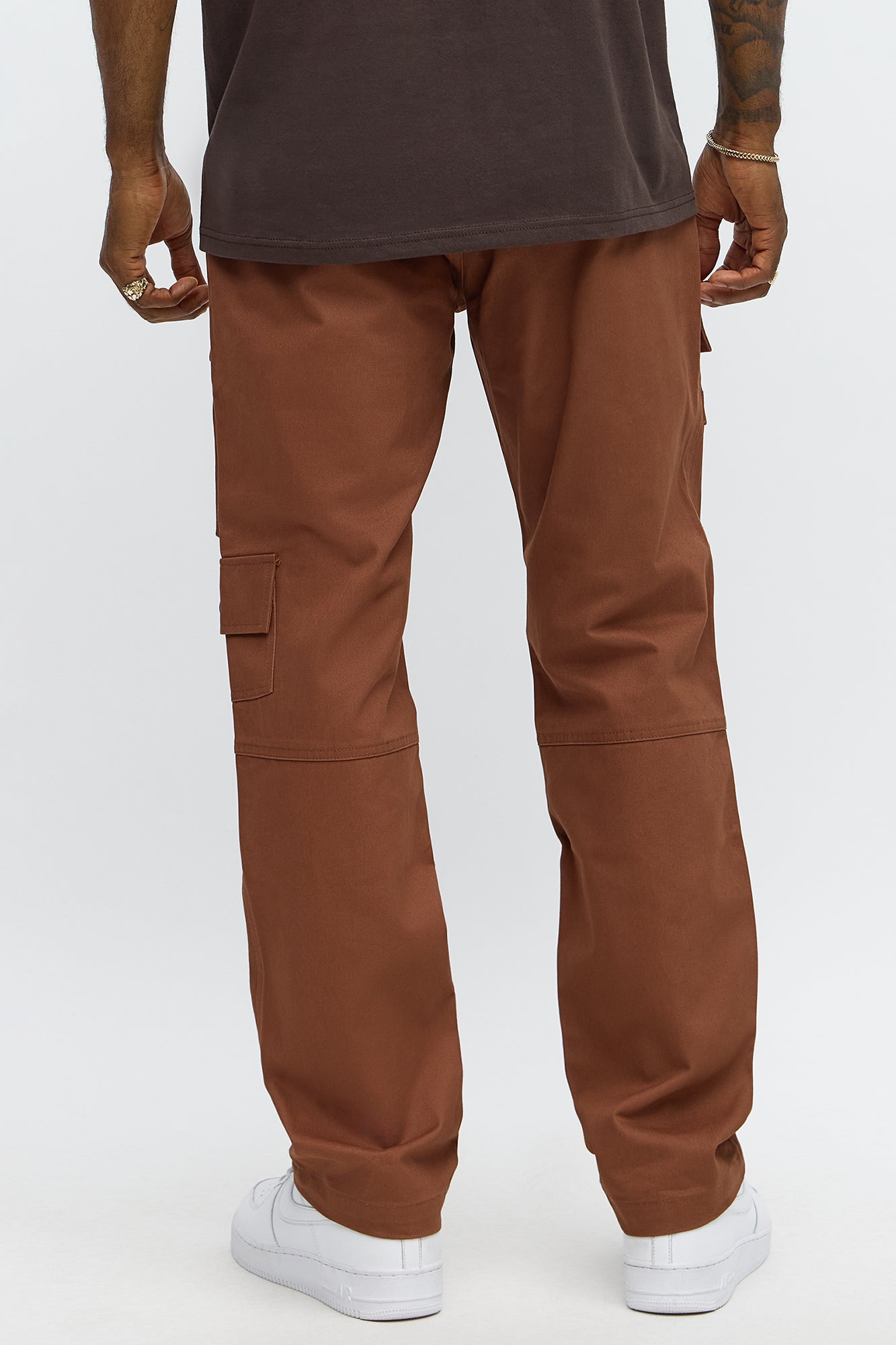 Slim Count On It Cargo Utility Pants - Brown