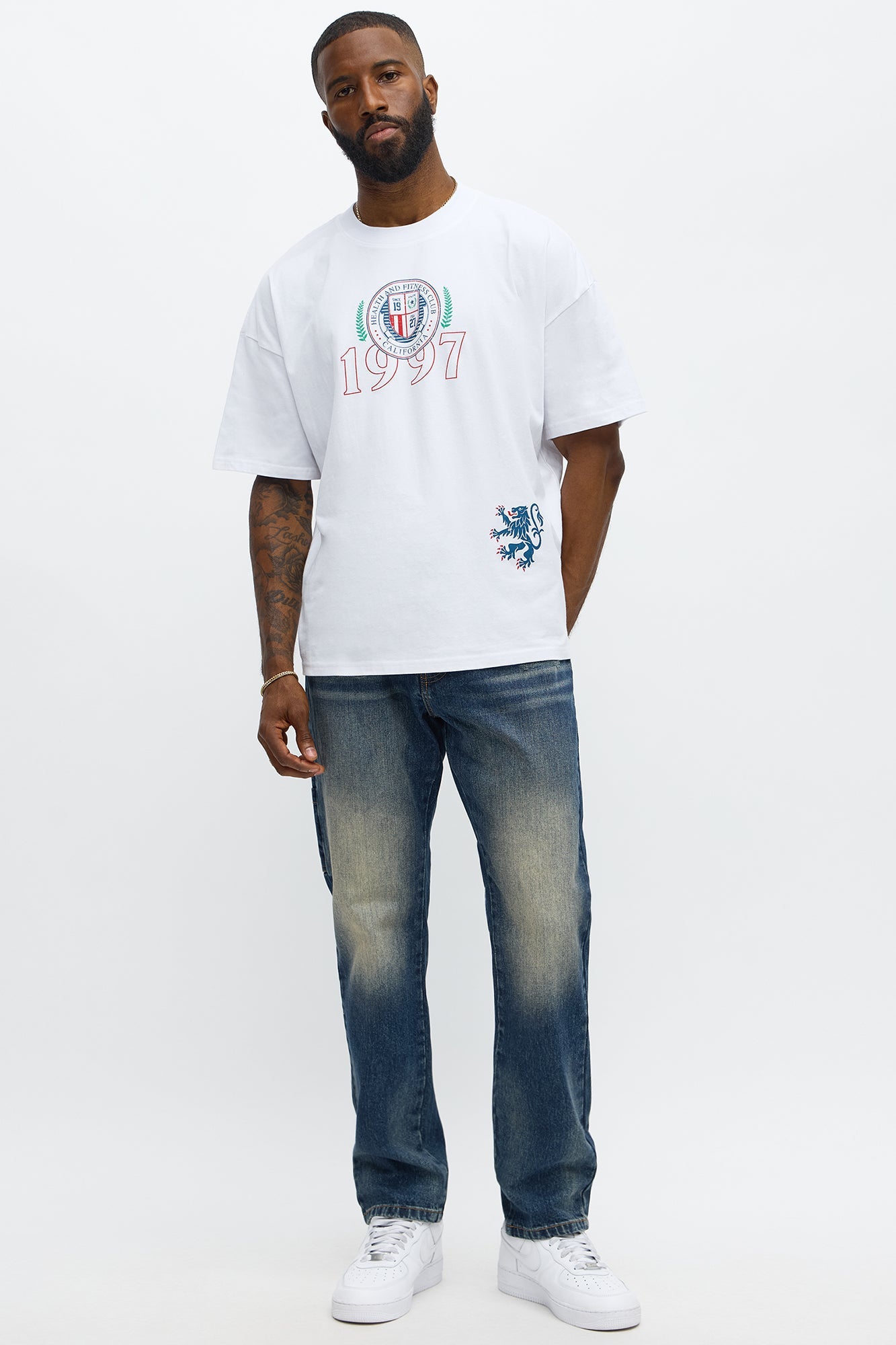 California Royalty Program Oversized Short Sleeve Tee - White