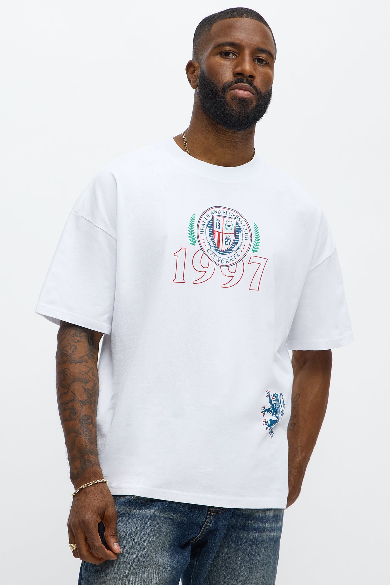 California Royalty Program Oversized Short Sleeve Tee - White