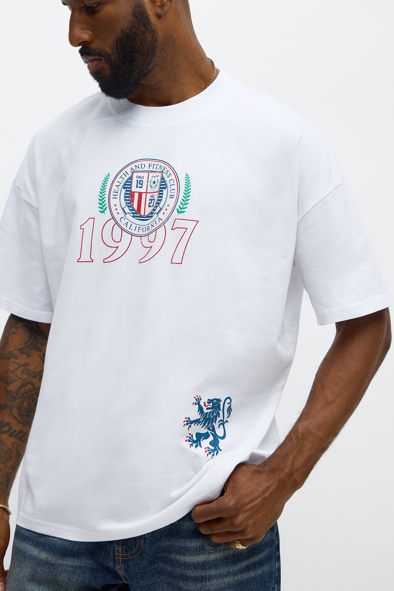 California Royalty Program Oversized Short Sleeve Tee - White