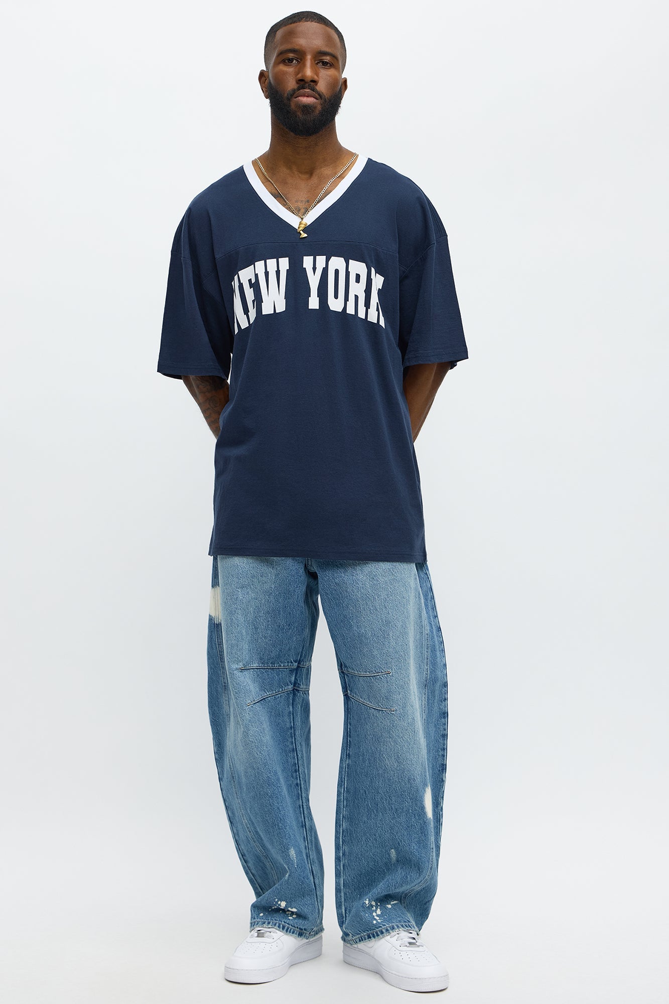 New York Collegiate Jersey Tee - Multi Color