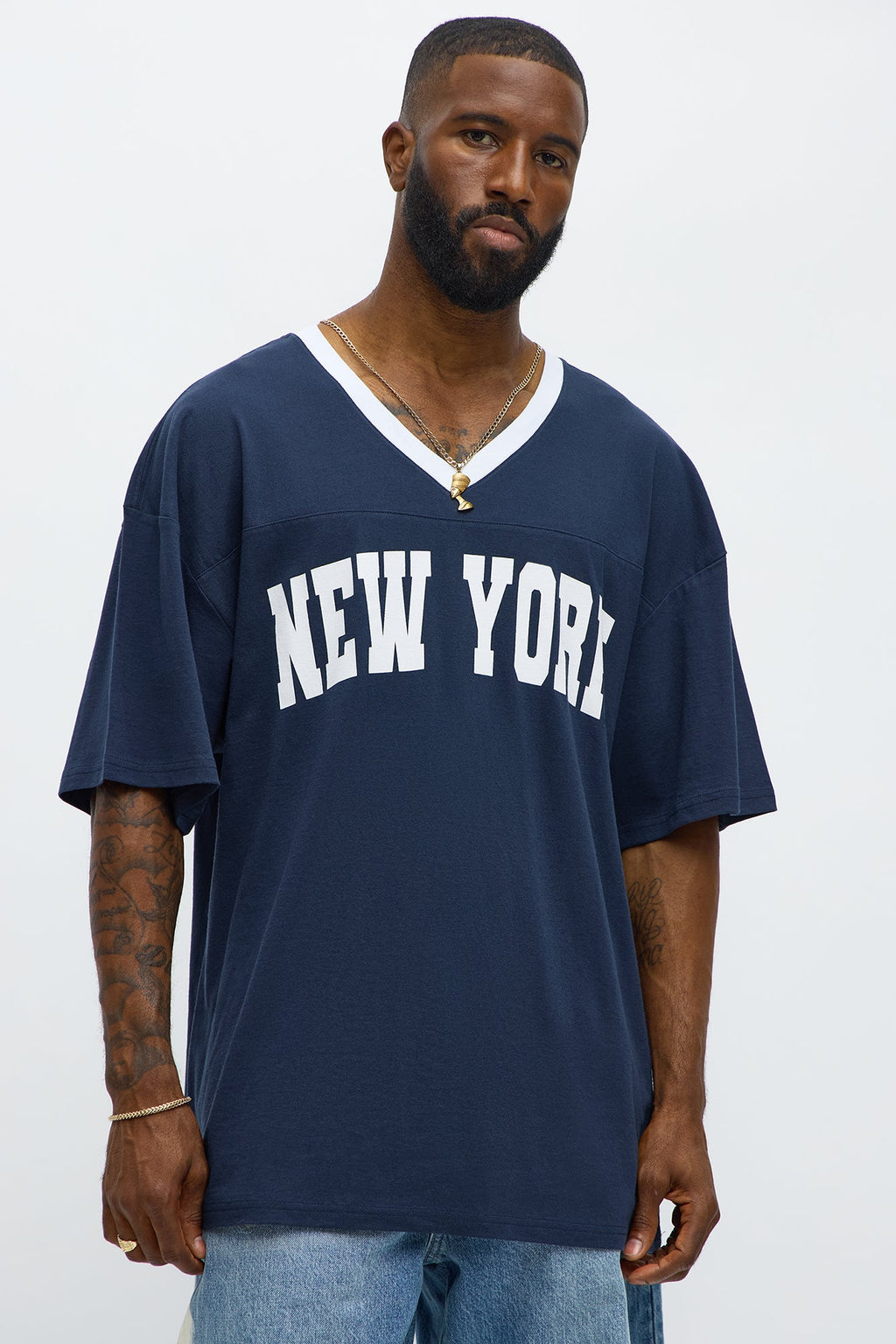 New York Collegiate Jersey Tee - Multi Color