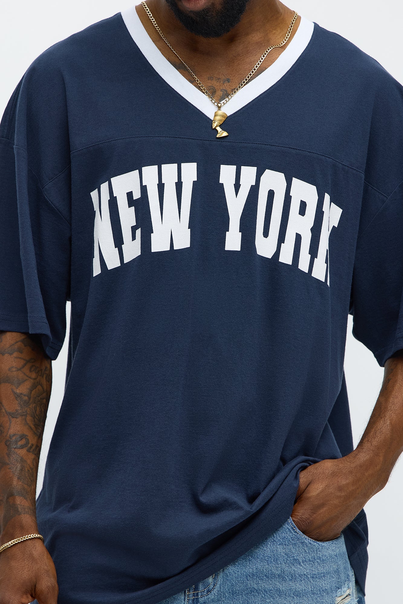 New York Collegiate Jersey Tee - Multi Color