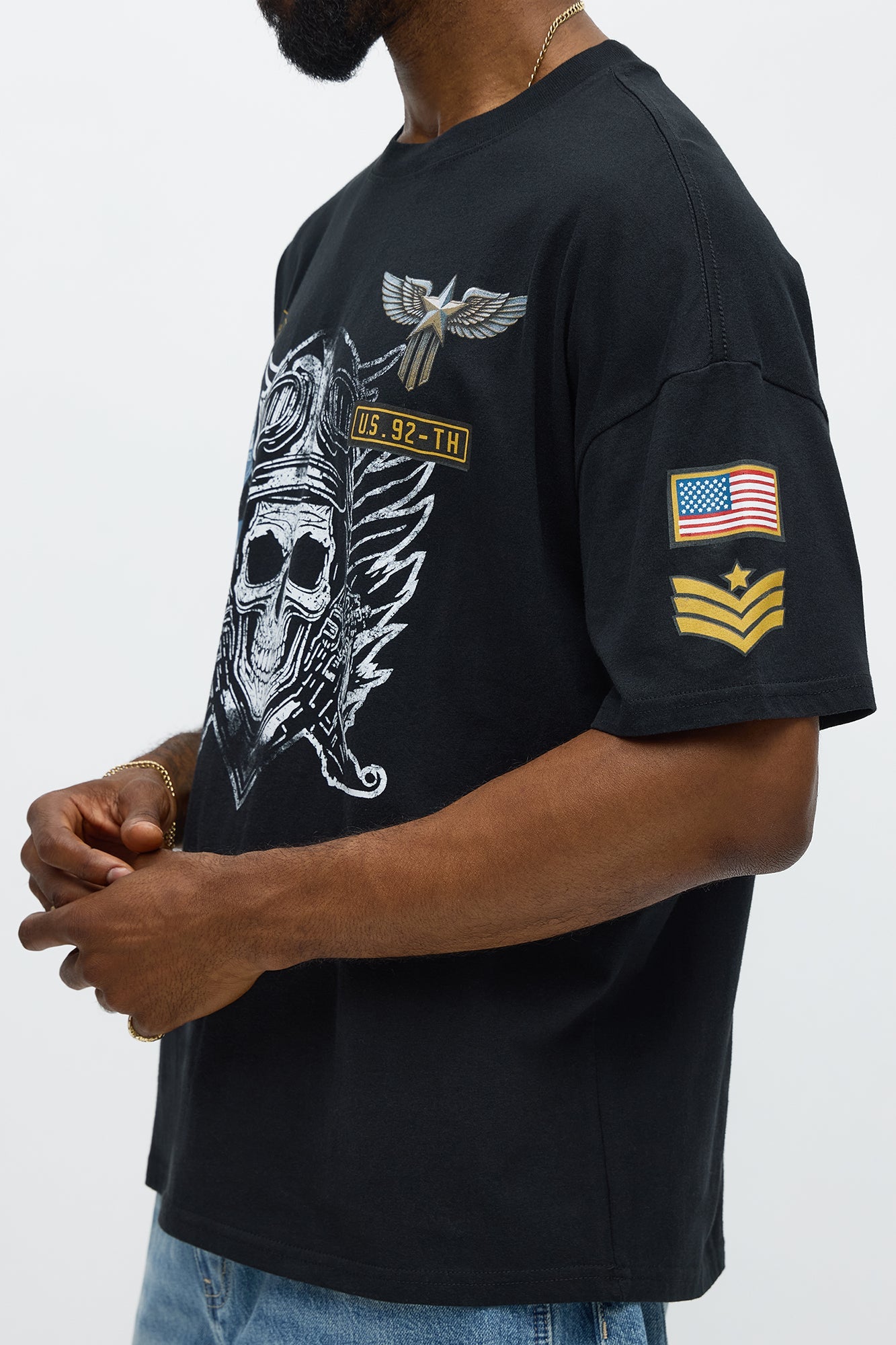 Airman Specialist Oversized Short Sleeve Tee - Black