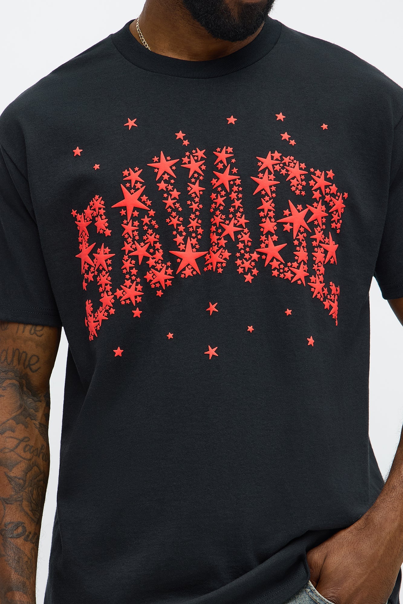 Savage Star Short Sleeve Tee - Black
