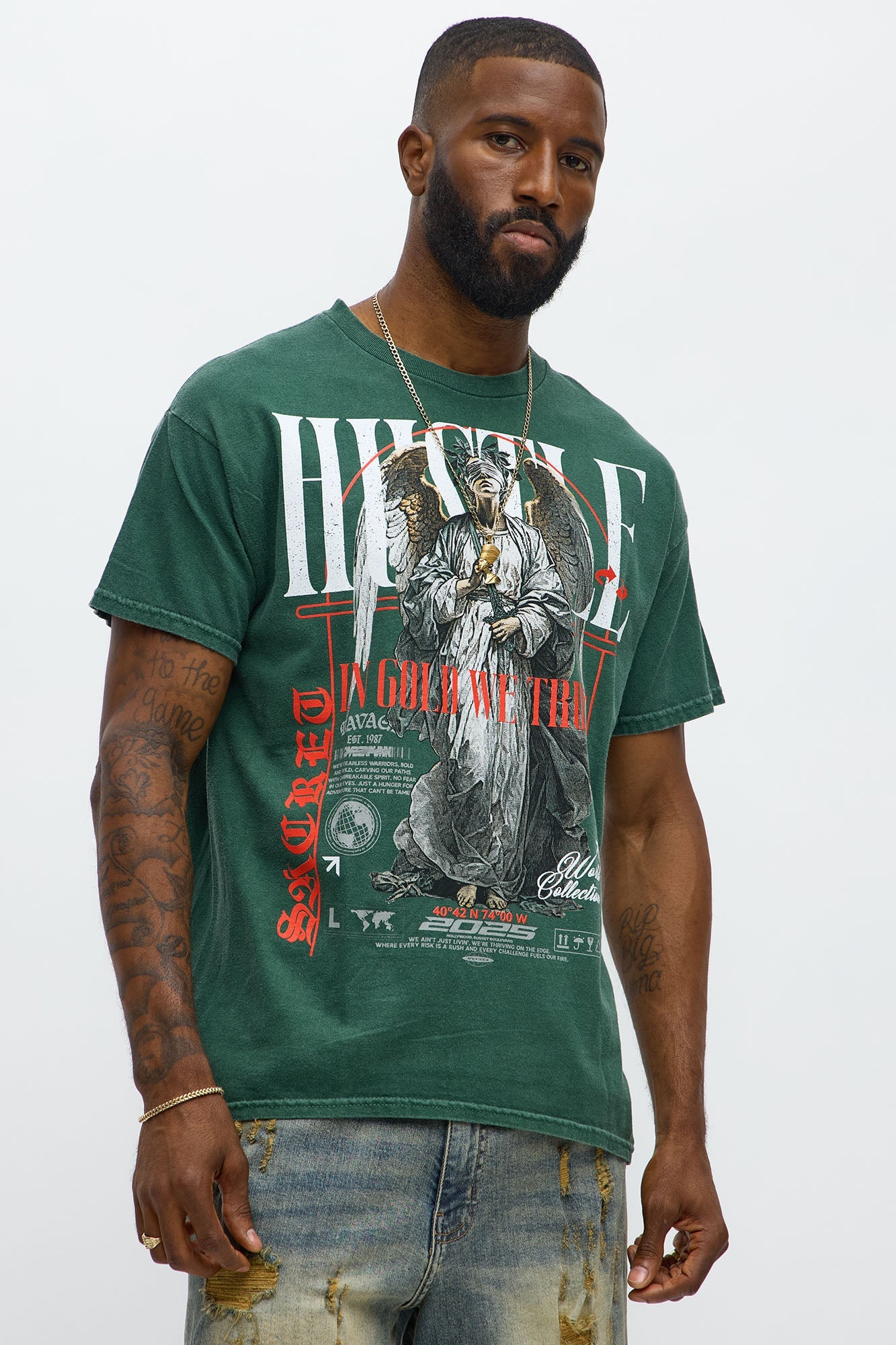 Eternal Hustle Short Sleeve Tee - Hunter Green