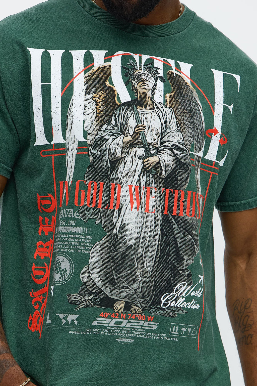 Eternal Hustle Short Sleeve Tee - Hunter Green
