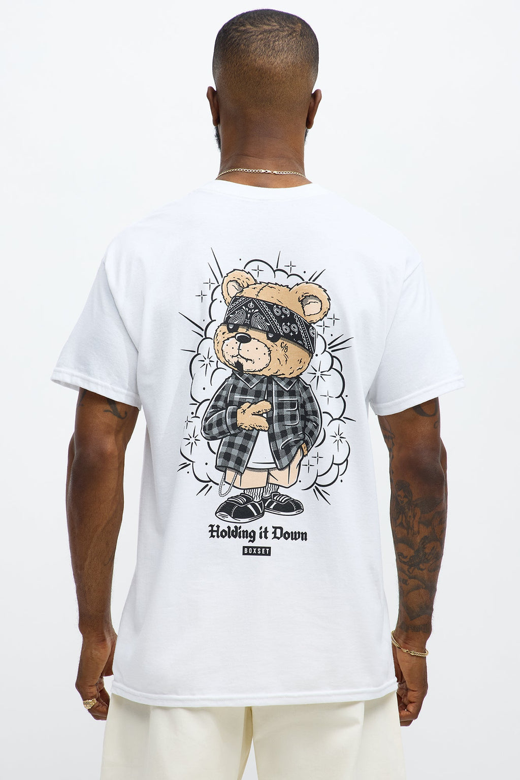 Holding It Down Short Sleeve Tee - White