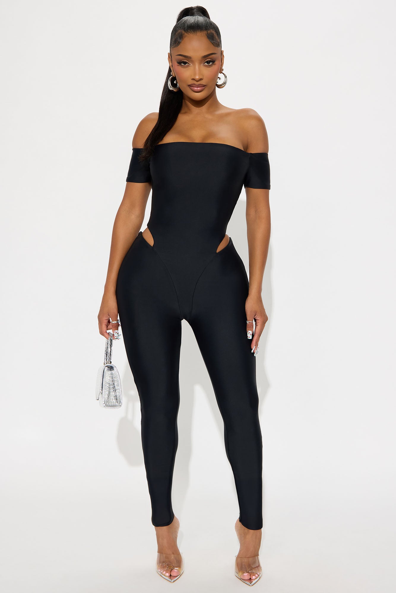 Isla Double Lined Jumpsuit - Black