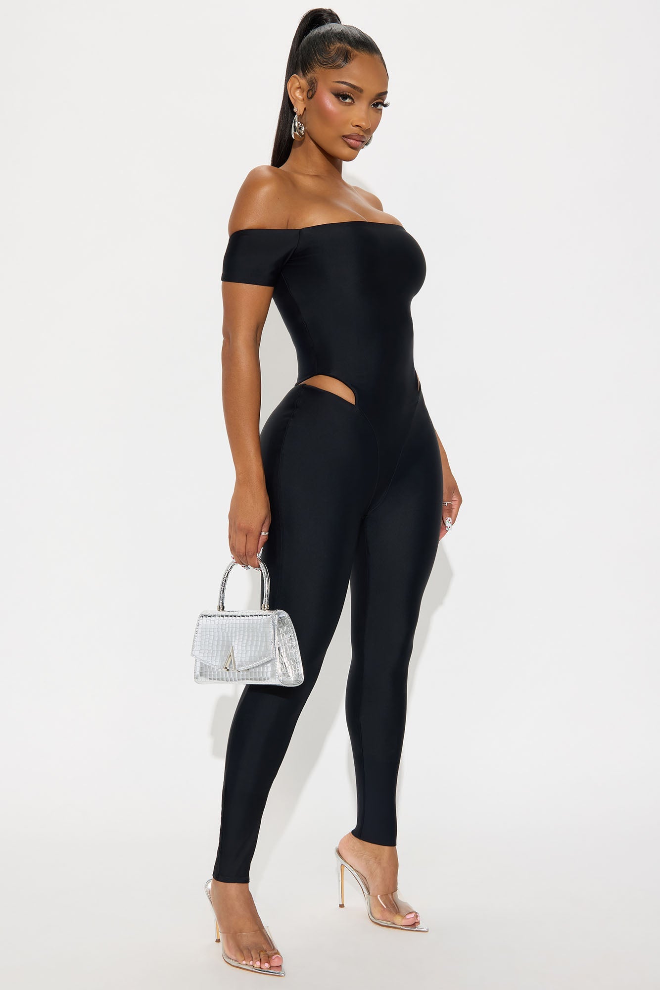 Isla Double Lined Jumpsuit - Black