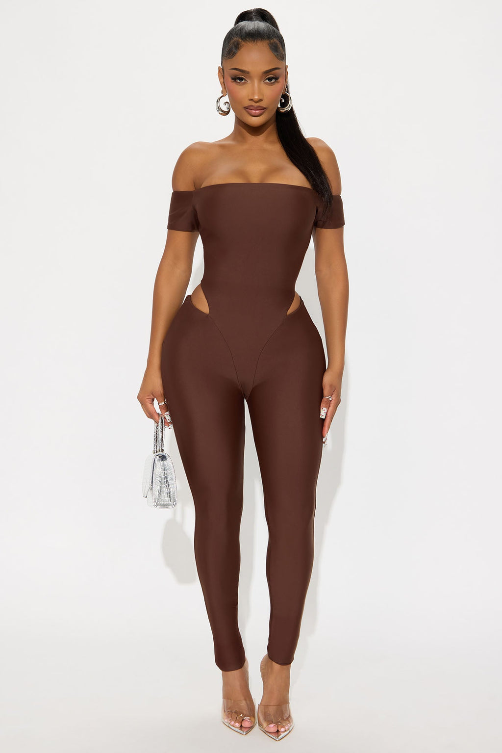 Isla Double Lined Jumpsuit - Chocolate