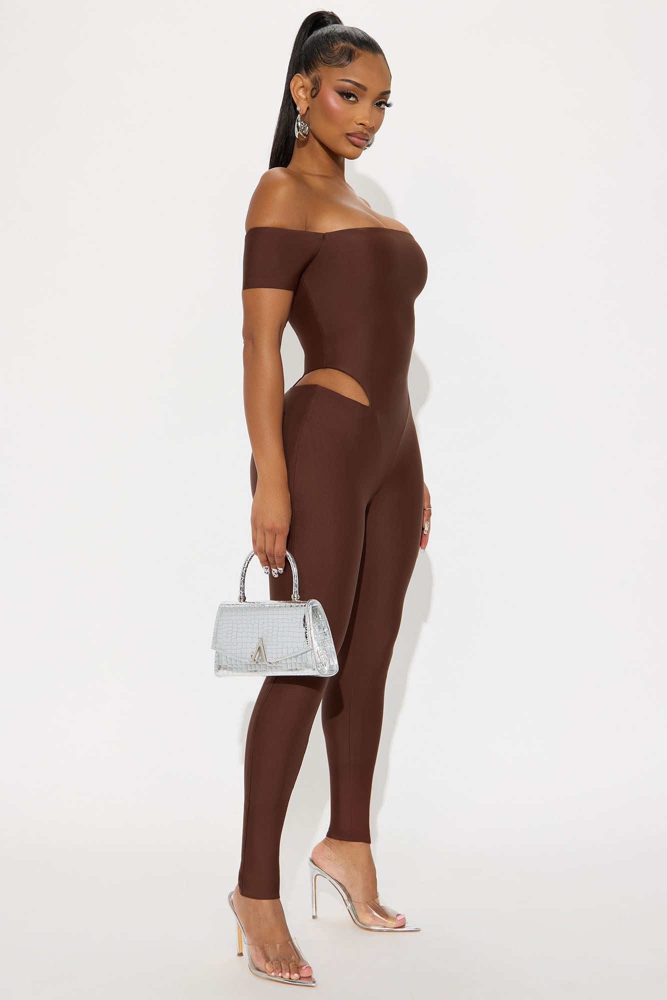 Isla Double Lined Jumpsuit - Chocolate