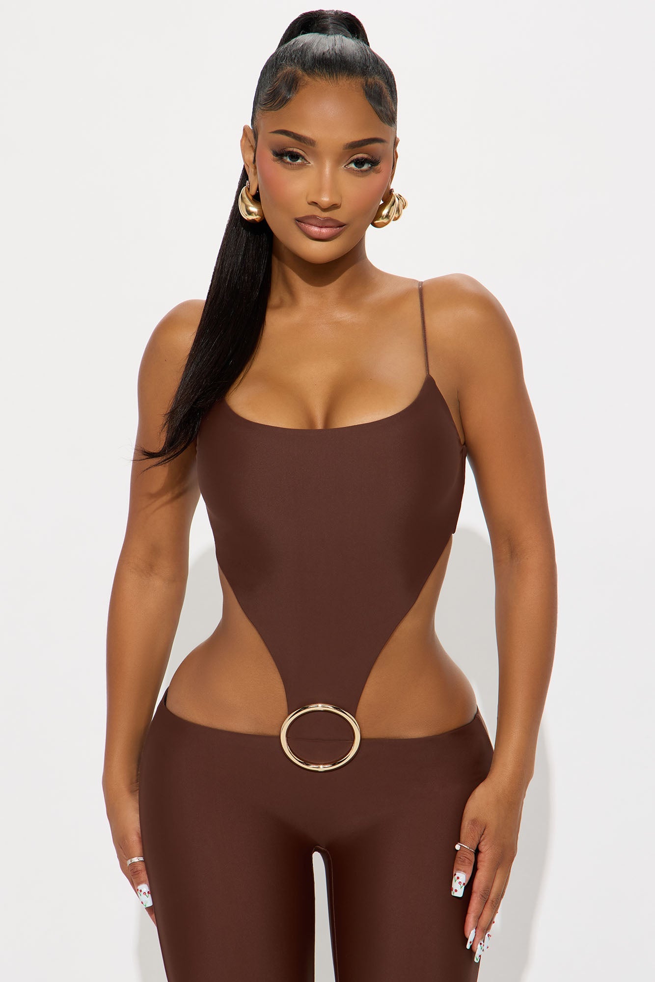 Maren Double Lined Jumpsuit - Chocolate