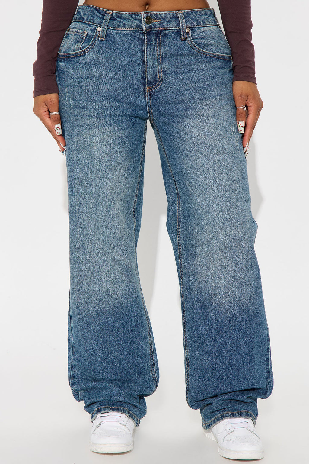 Everyday Low Rise Straight Leg Jeans - Dark Wash