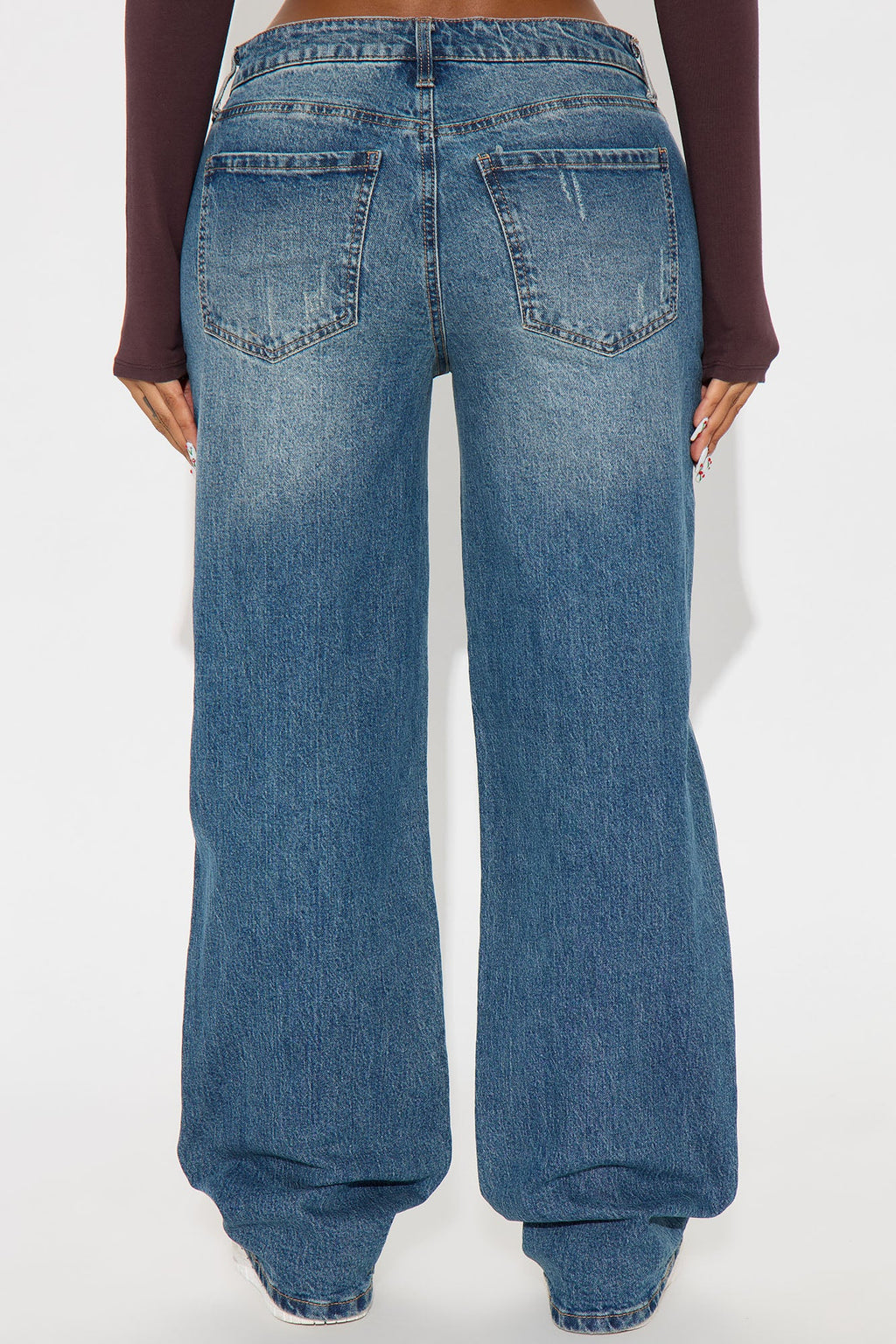 Everyday Low Rise Straight Leg Jeans - Dark Wash