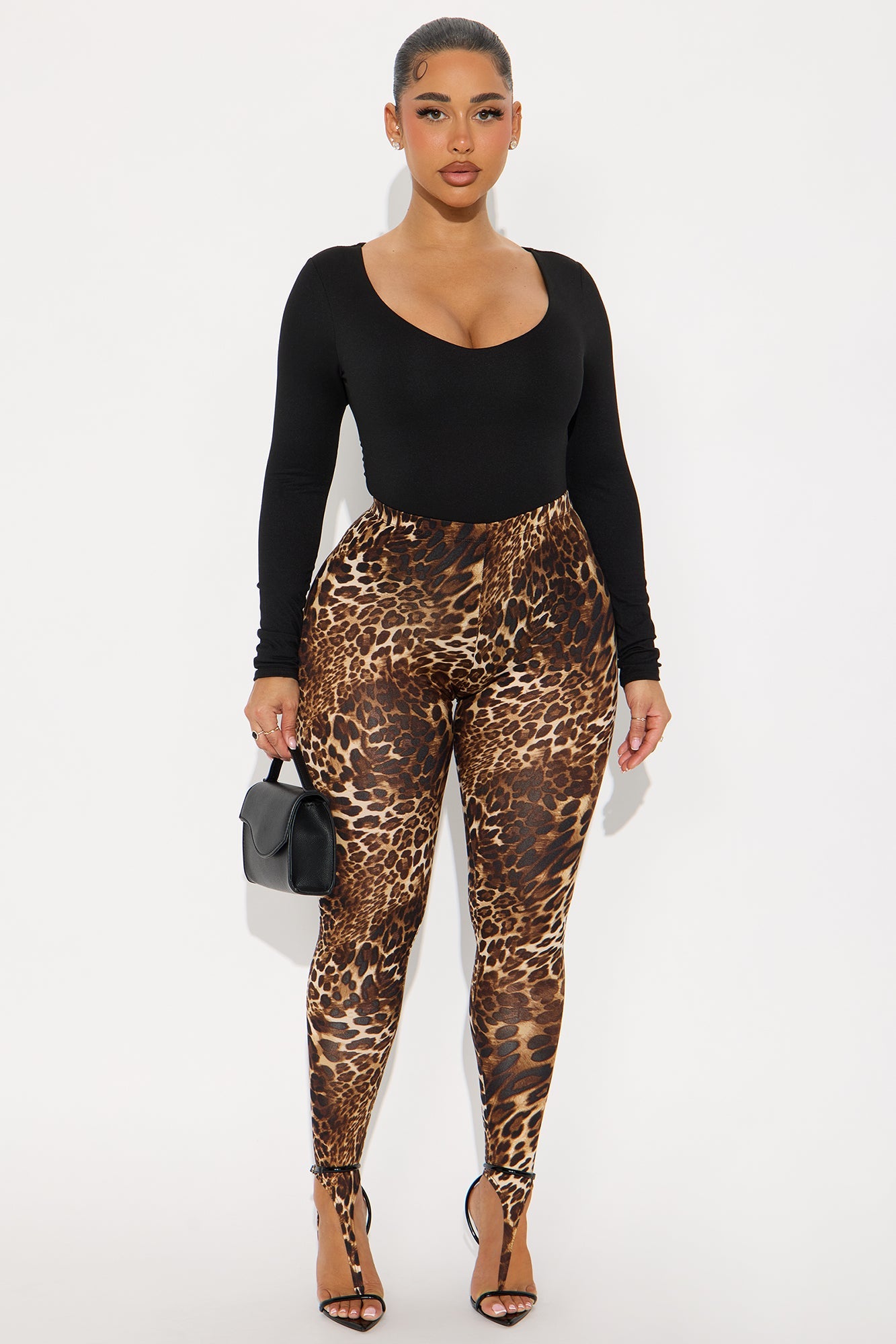 Caught In The Moment Leopard Stirrup Legging - Leopard