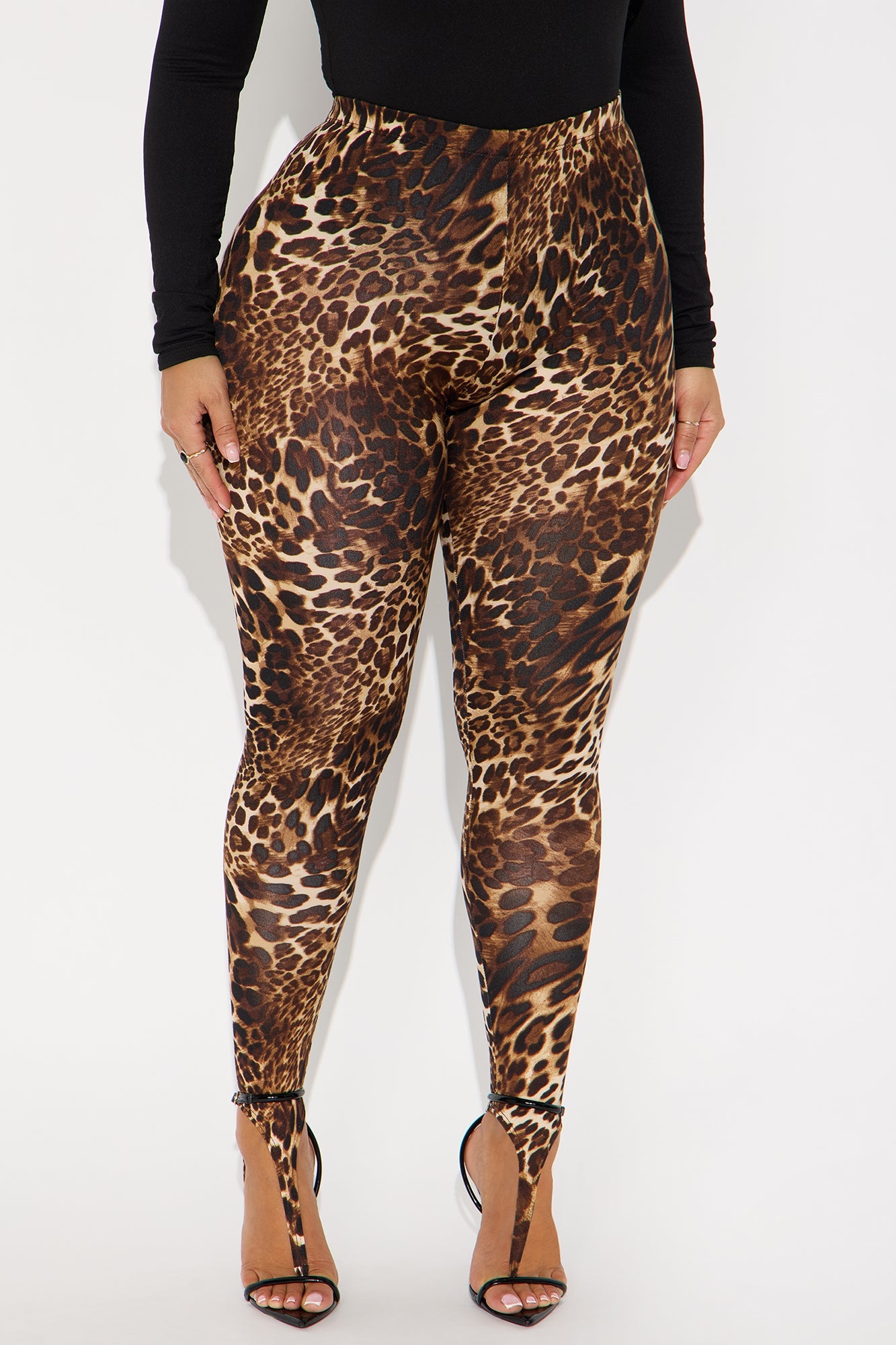 Caught In The Moment Leopard Stirrup Legging - Leopard