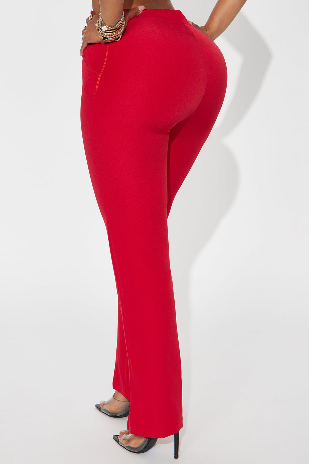 About Her Business Capri Trouser Pant - Red