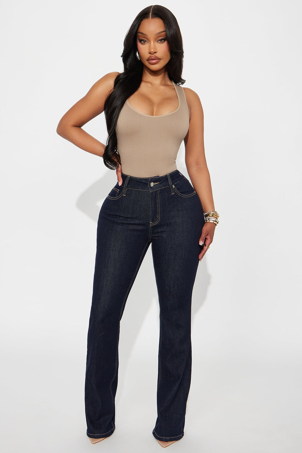 Cindy Seamless Bodysuit - Taupe