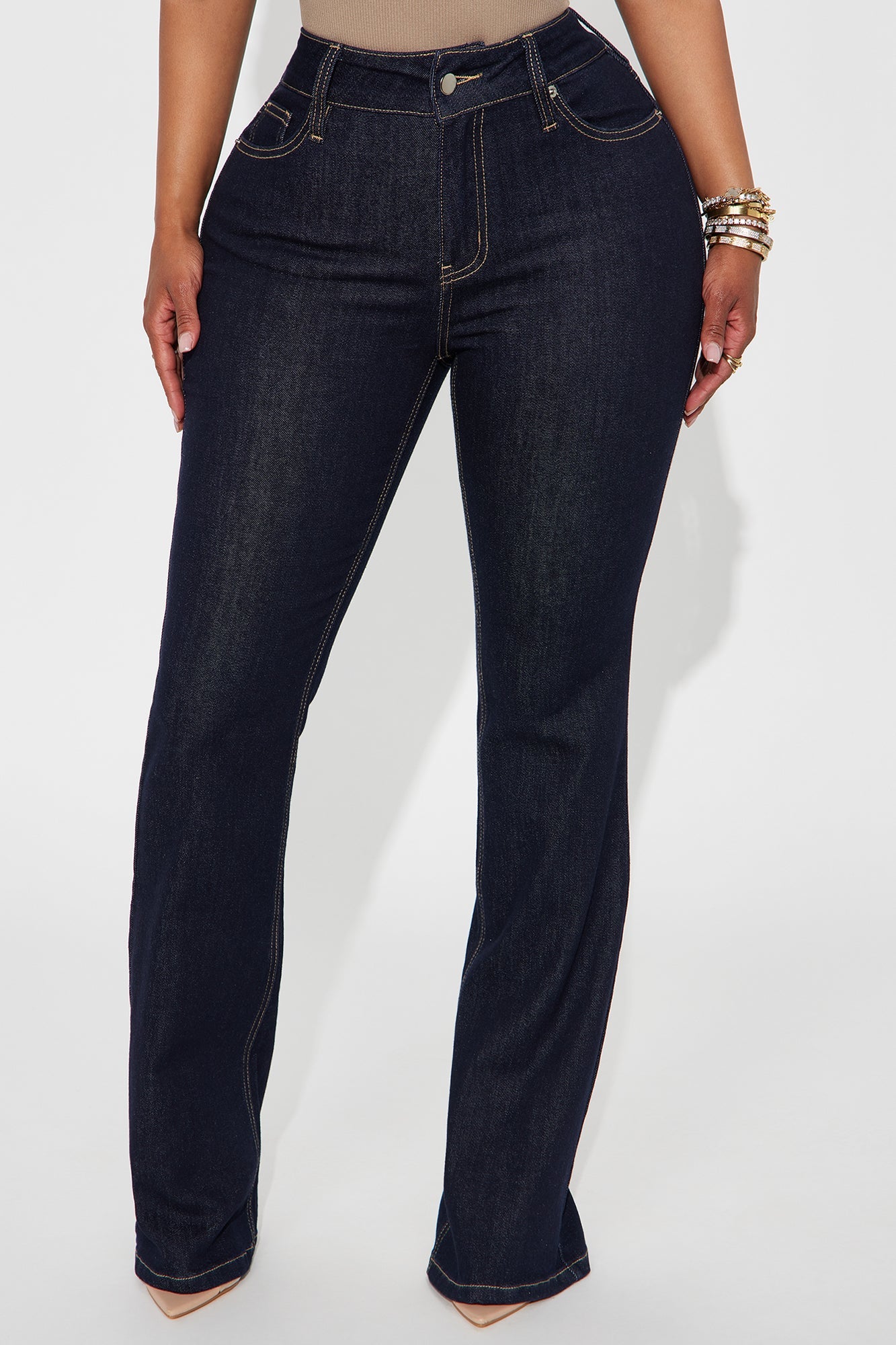 Turn Back Time Flare Jeans - Dark Wash
