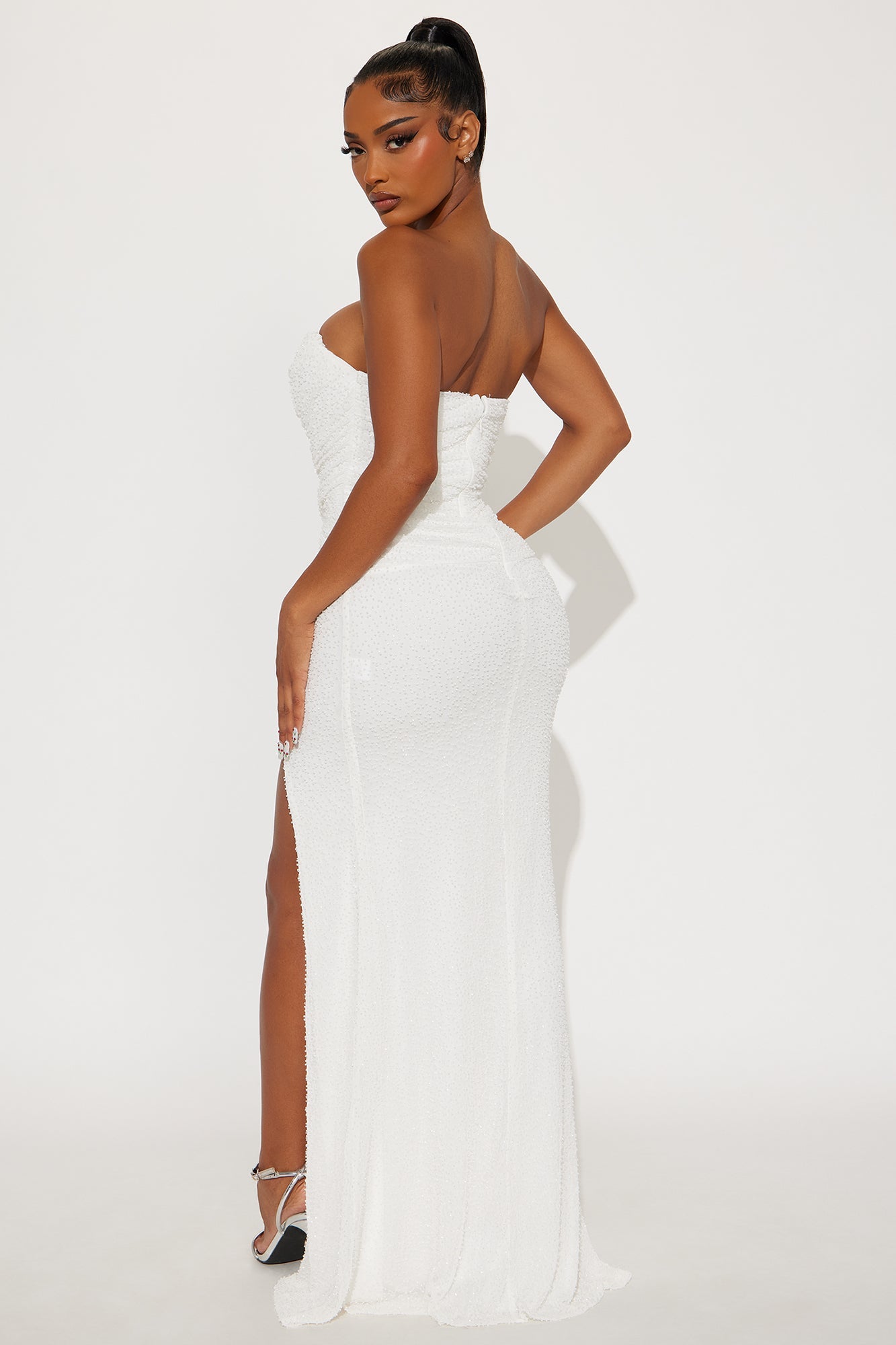 Mariana Embellished Gown - White