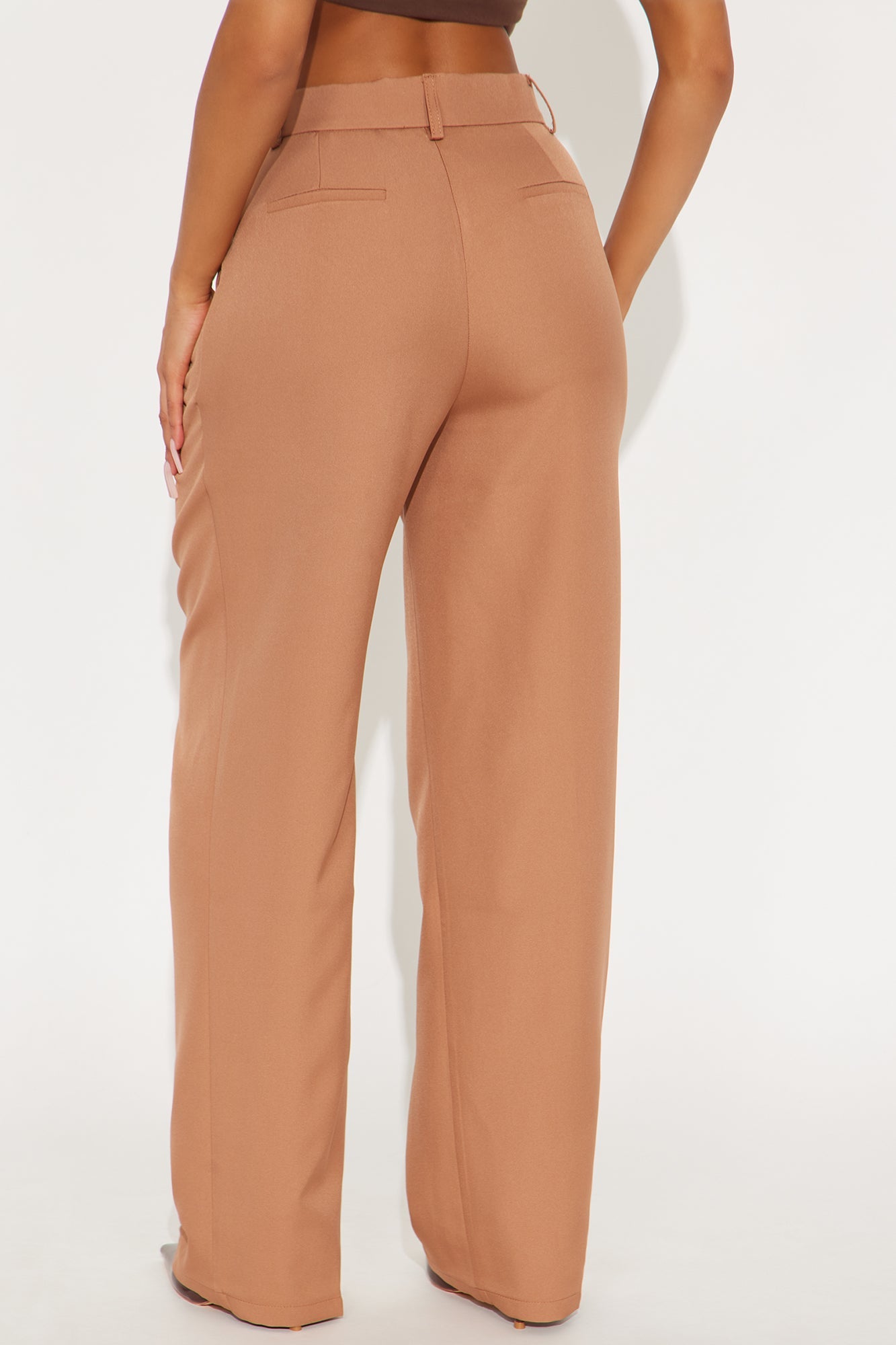 Kendall High Rise Trouser Pant - Mocha