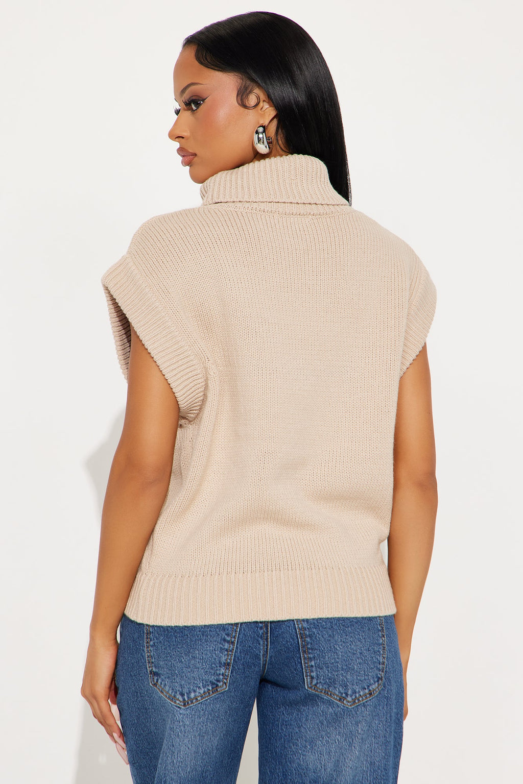 Enya Turtle Neck Sweater - Beige