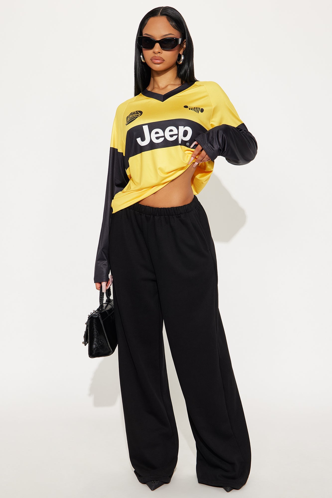 Jeep Wrangler Long Sleeve Jersey  - Black/Yellow