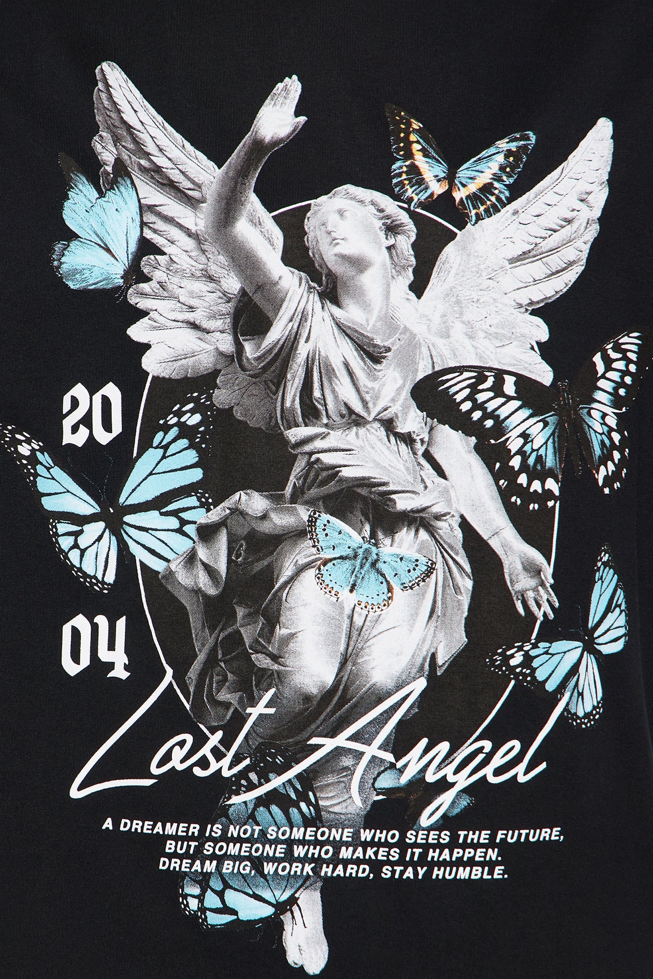 Lost Angel Oversize Tee - Black