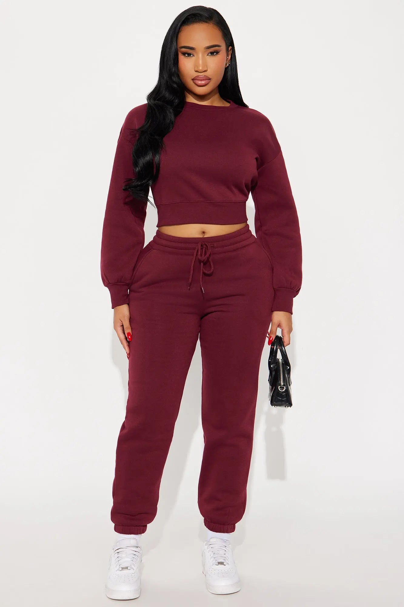 Candice Lounge Crew Neck - Burgundy 